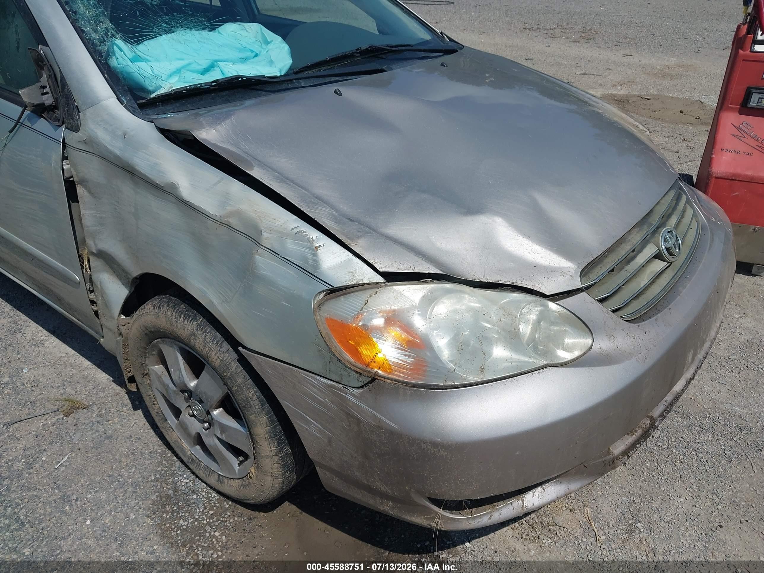 2003 Toyota Corolla Le Gray vin: 2T1BR32E03C154159