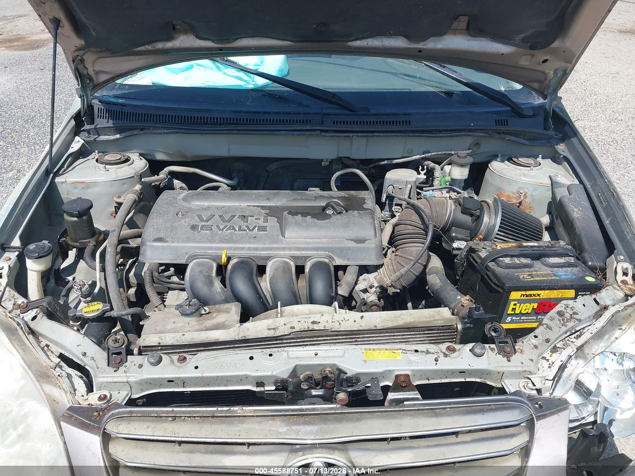 2003 Toyota Corolla Le Gray vin: 2T1BR32E03C154159