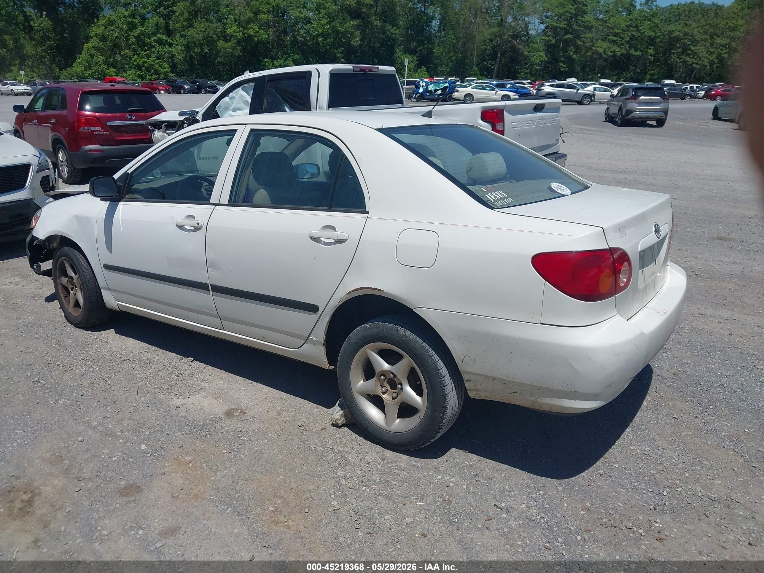 2004 Toyota Corolla Ce/le/s White vin: 2T1BR32E04C179399