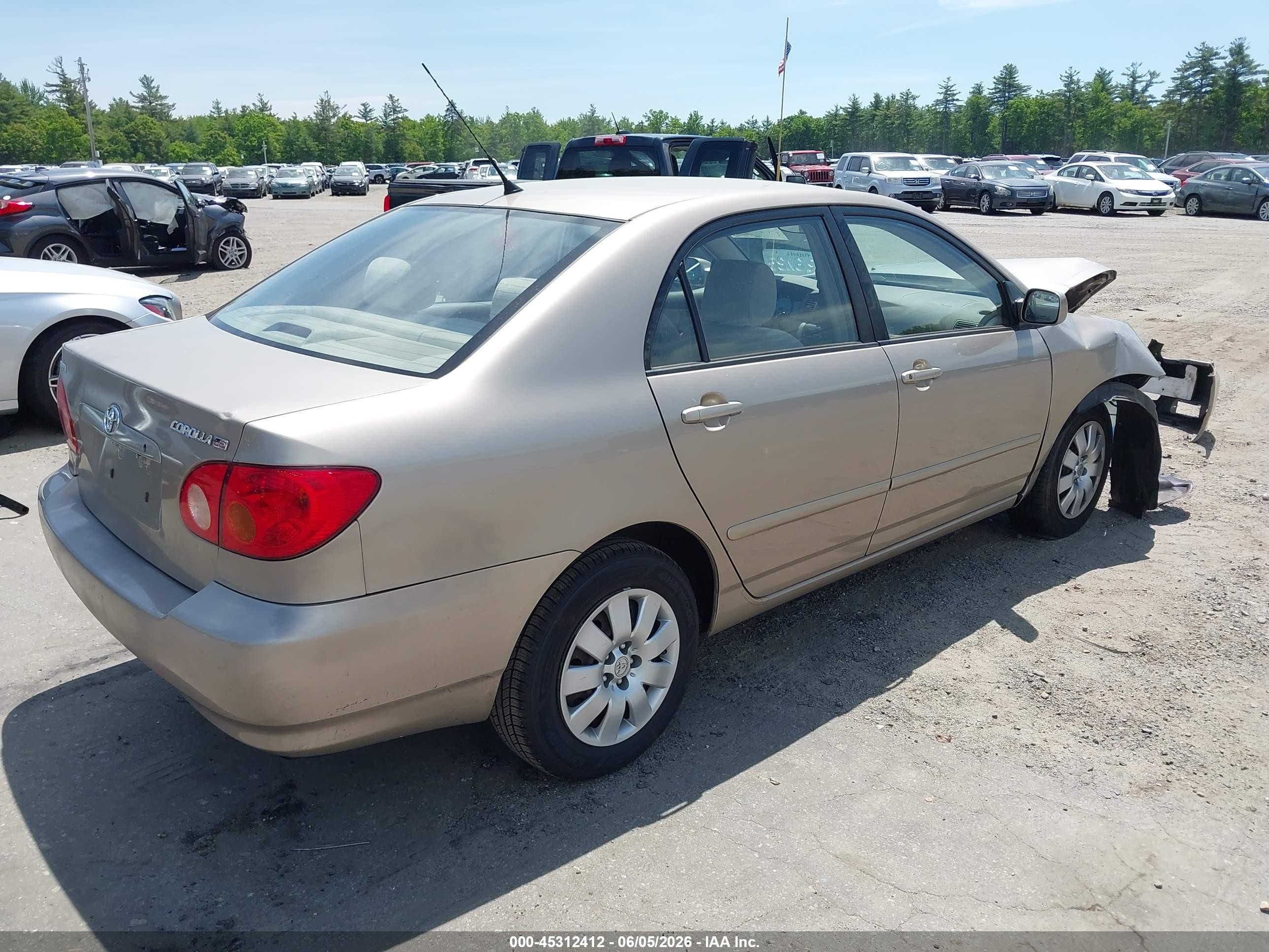 2004 Toyota Corolla Le Beige vin: 2T1BR32E04C196476