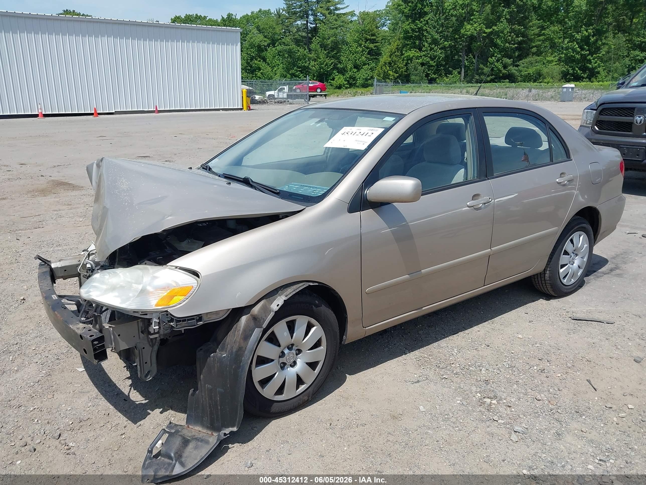 2004 Toyota Corolla Le Beige vin: 2T1BR32E04C196476