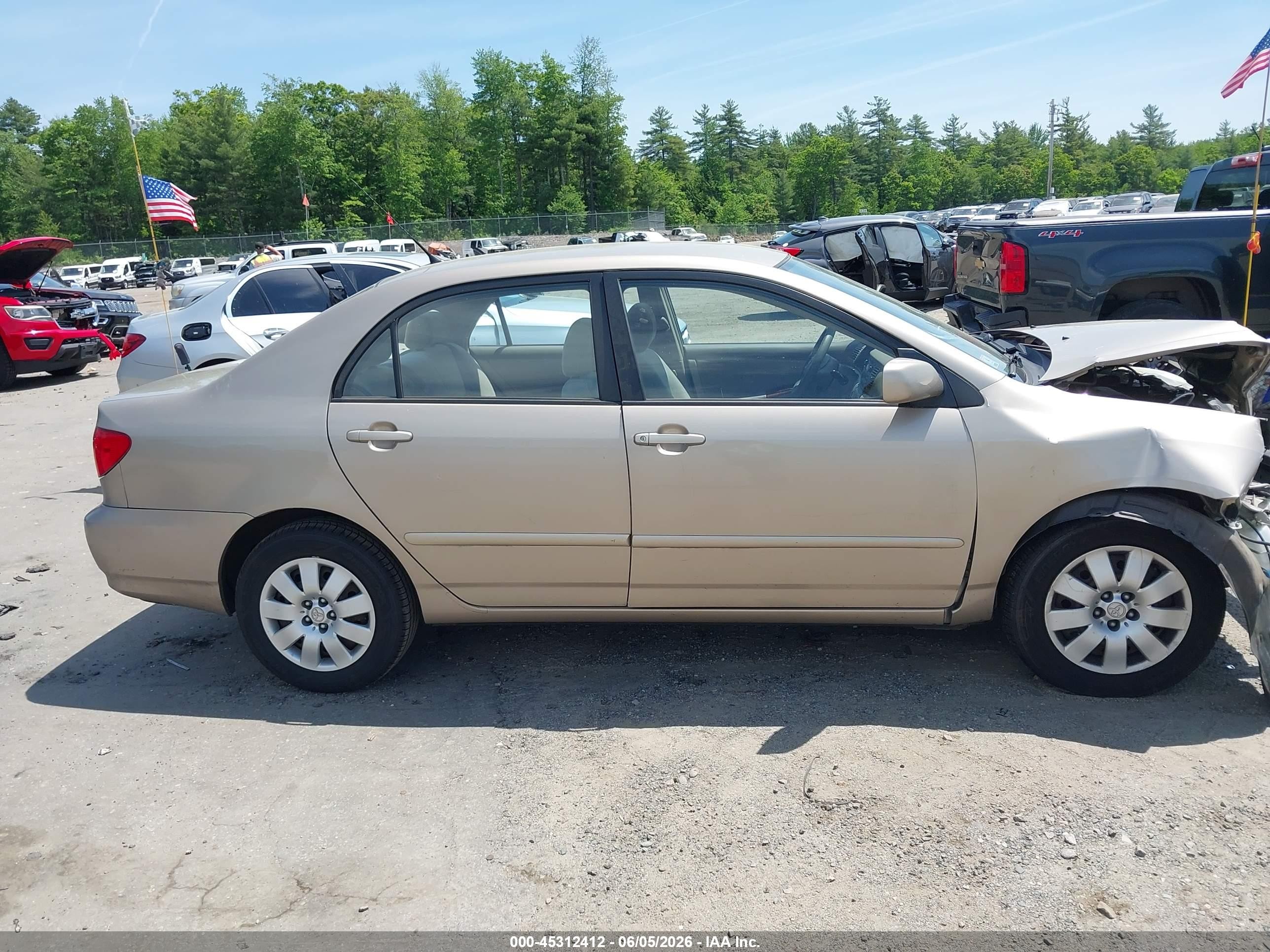 2004 Toyota Corolla Le Beige vin: 2T1BR32E04C196476