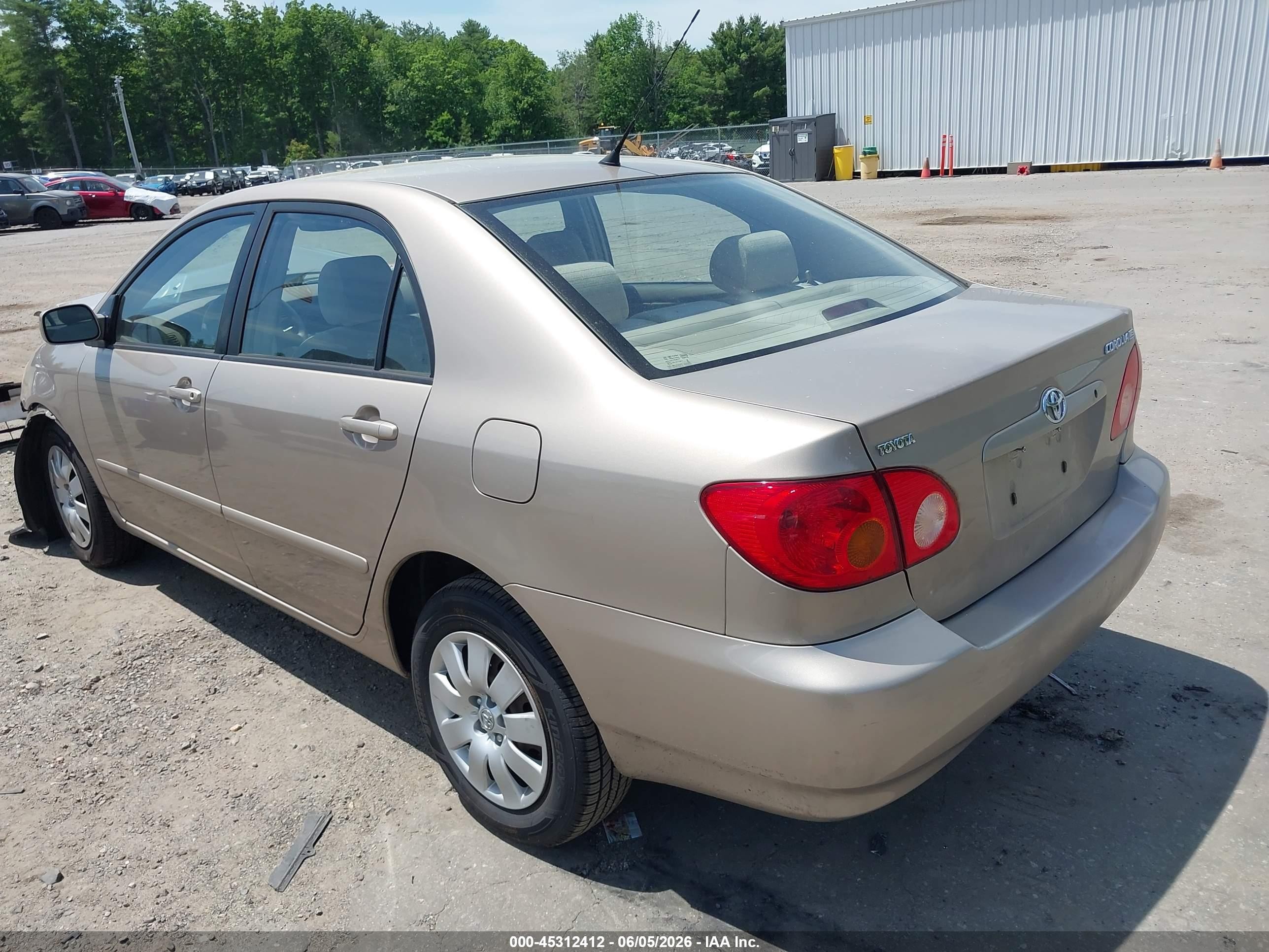 2004 Toyota Corolla Le Beige vin: 2T1BR32E04C196476