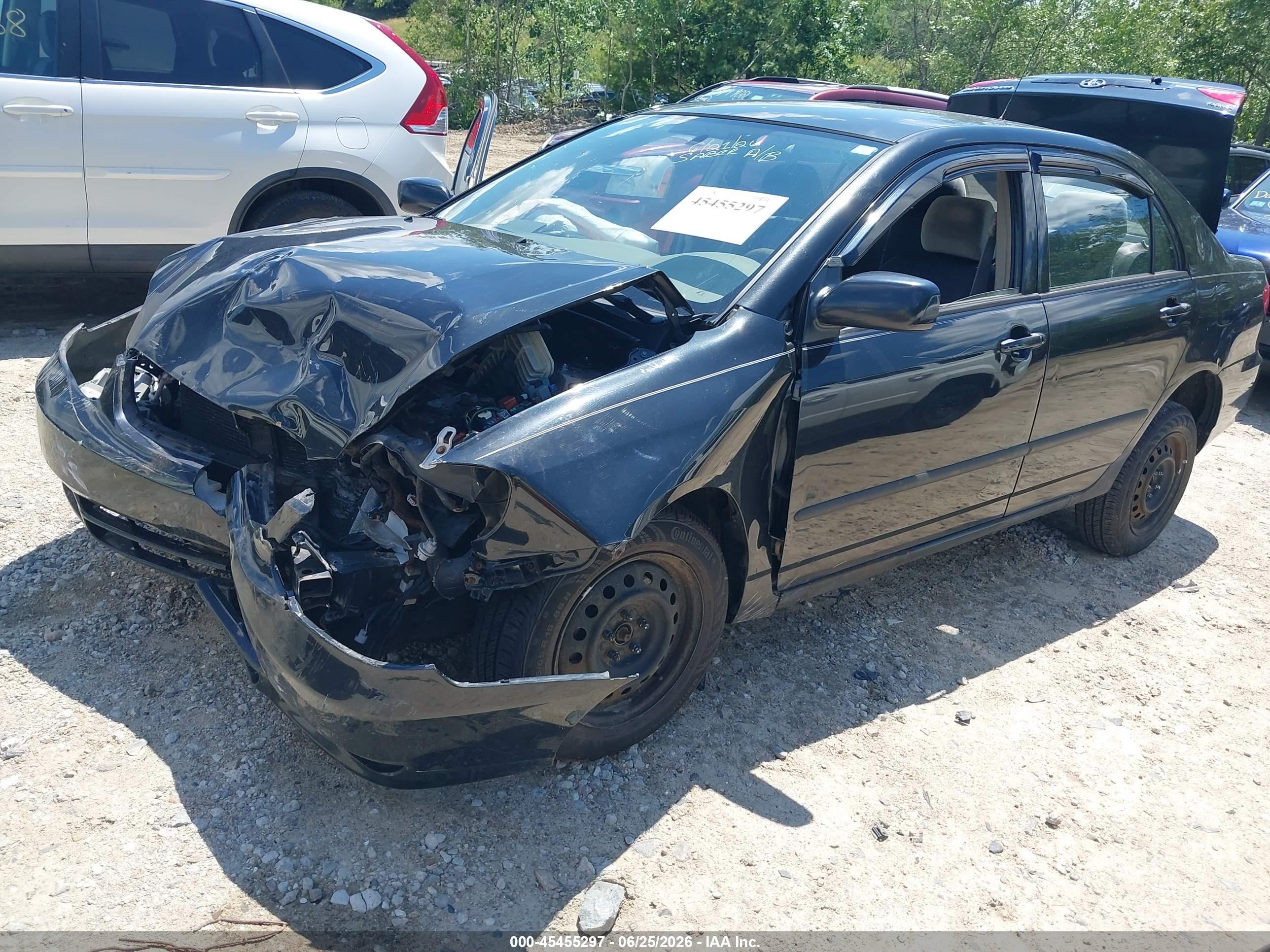 2004 Toyota Corolla Ce Black vin: 2T1BR32E04C221117