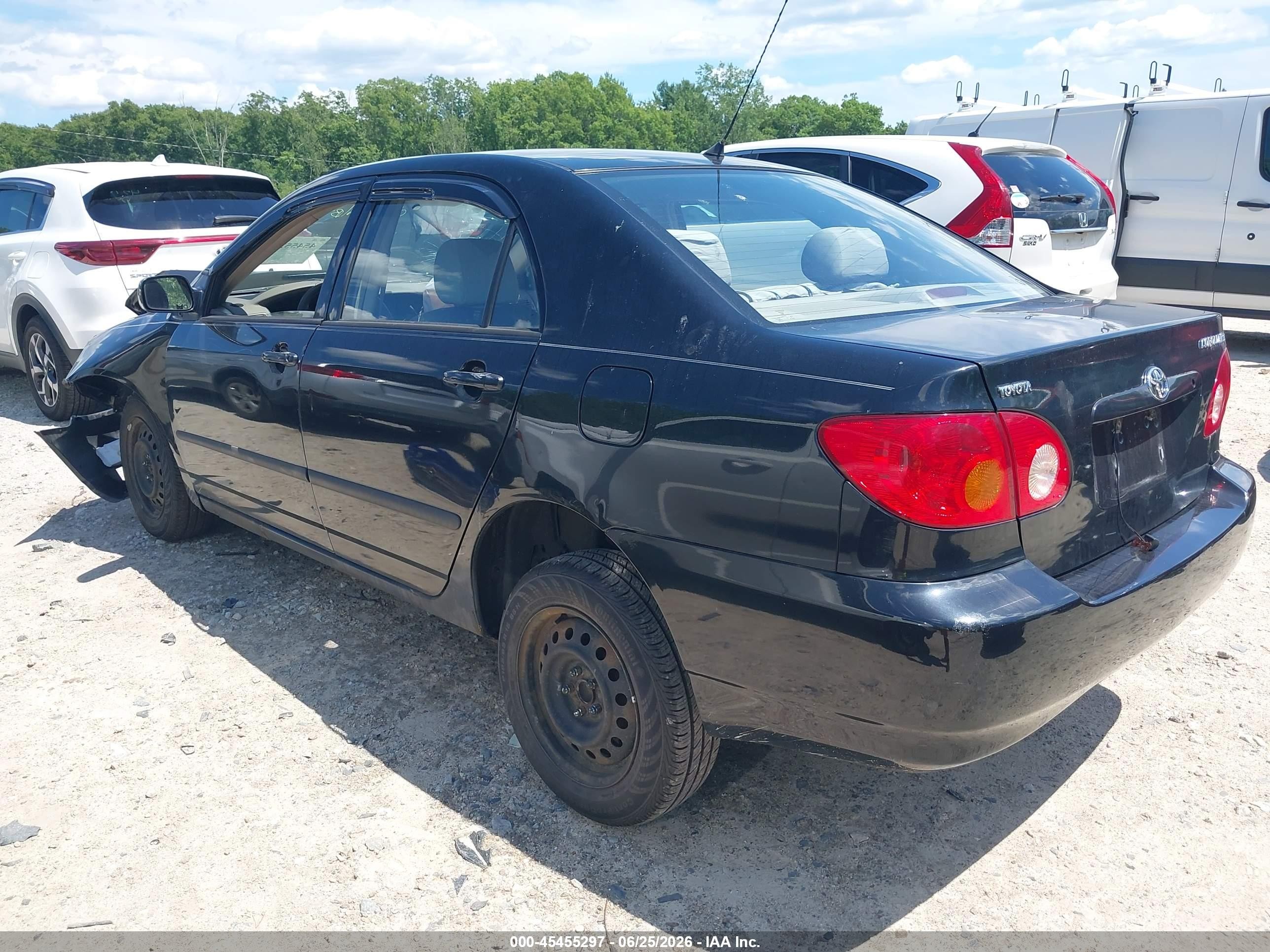 2004 Toyota Corolla Ce Black vin: 2T1BR32E04C221117