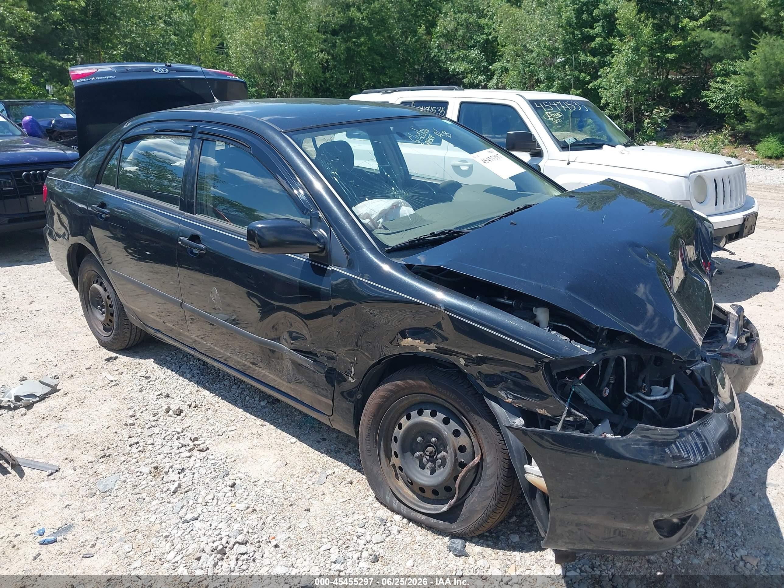 2004 Toyota Corolla Ce Black vin: 2T1BR32E04C221117