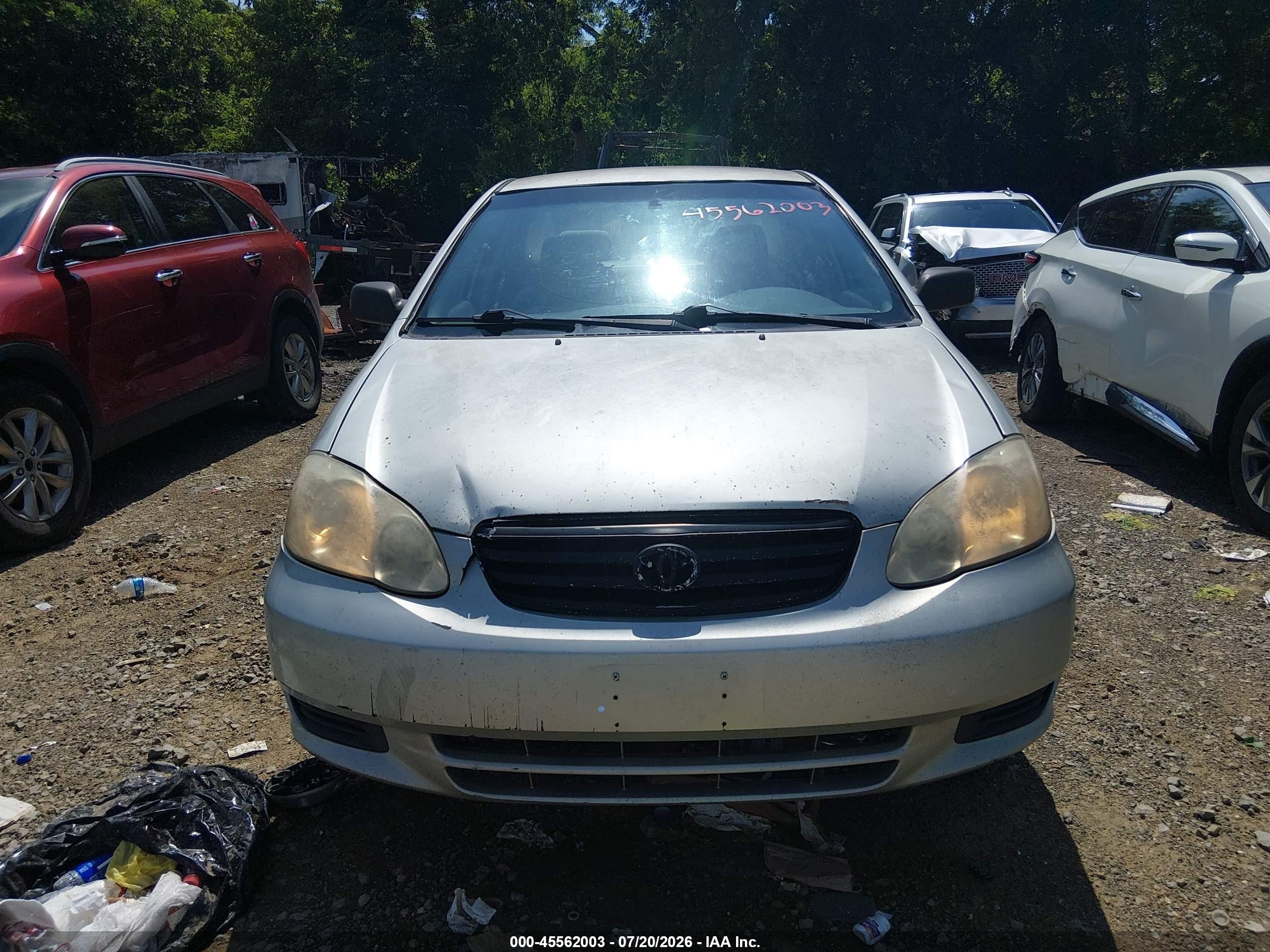 2004 Toyota Corolla Le Серебряный vin: 2T1BR32E04C233655