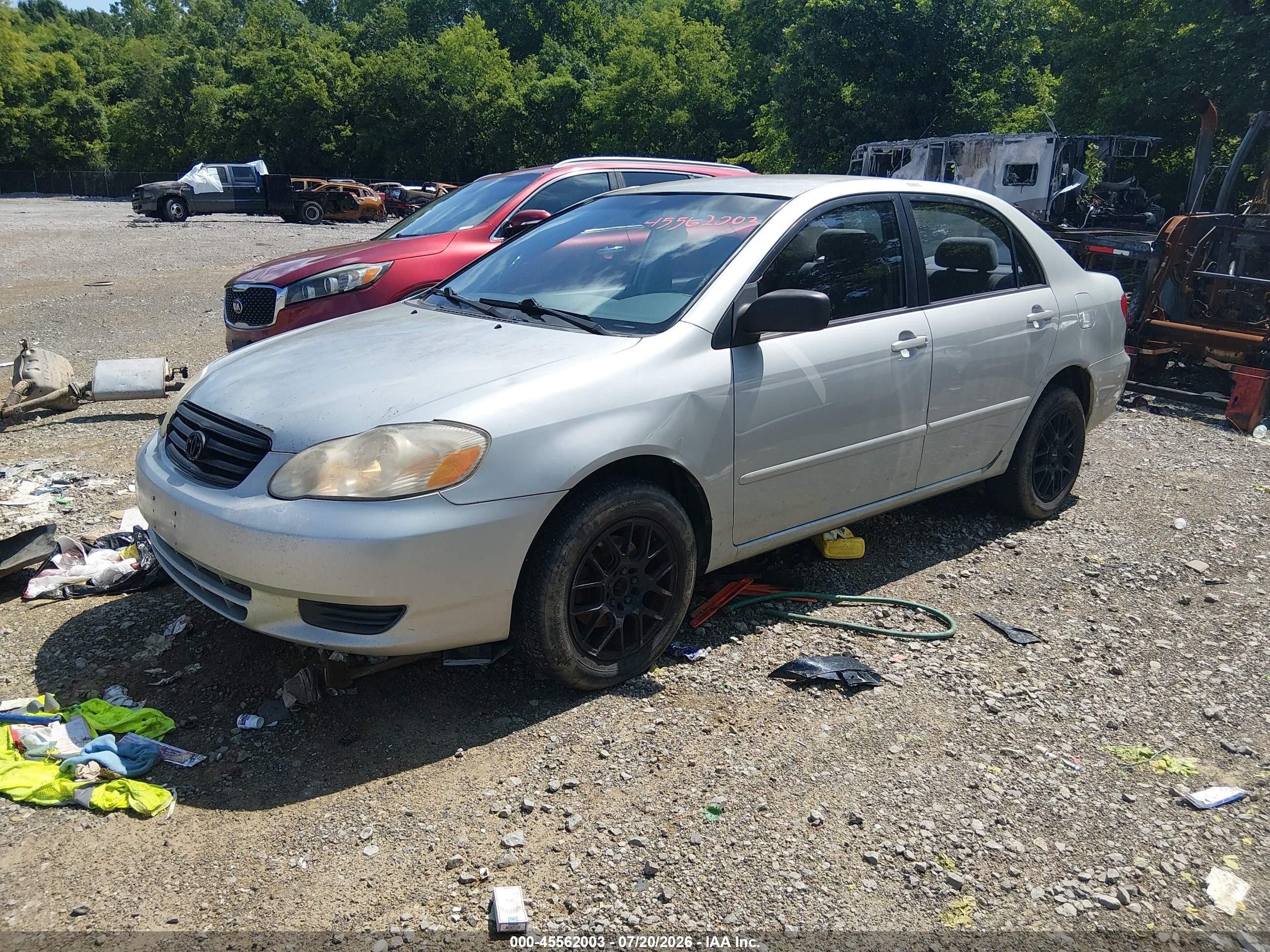 2004 Toyota Corolla Le Серебряный vin: 2T1BR32E04C233655