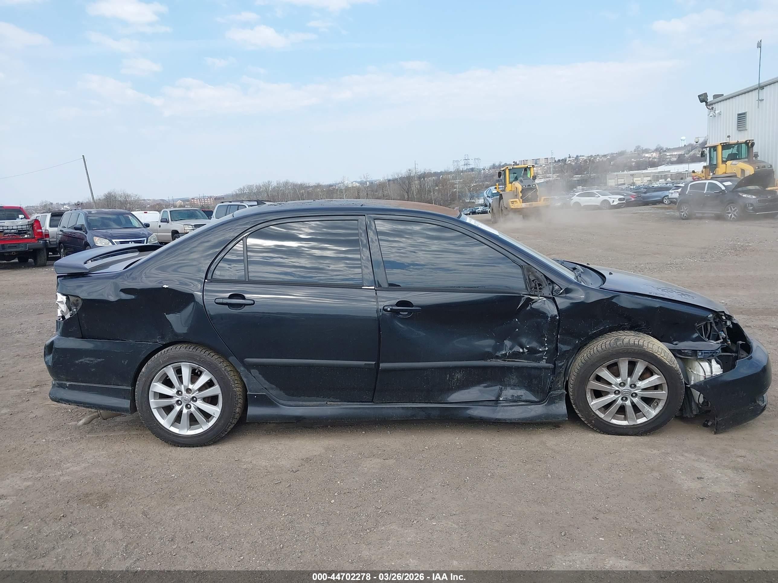 2004 Toyota Corolla S Black vin: 2T1BR32E04C313702