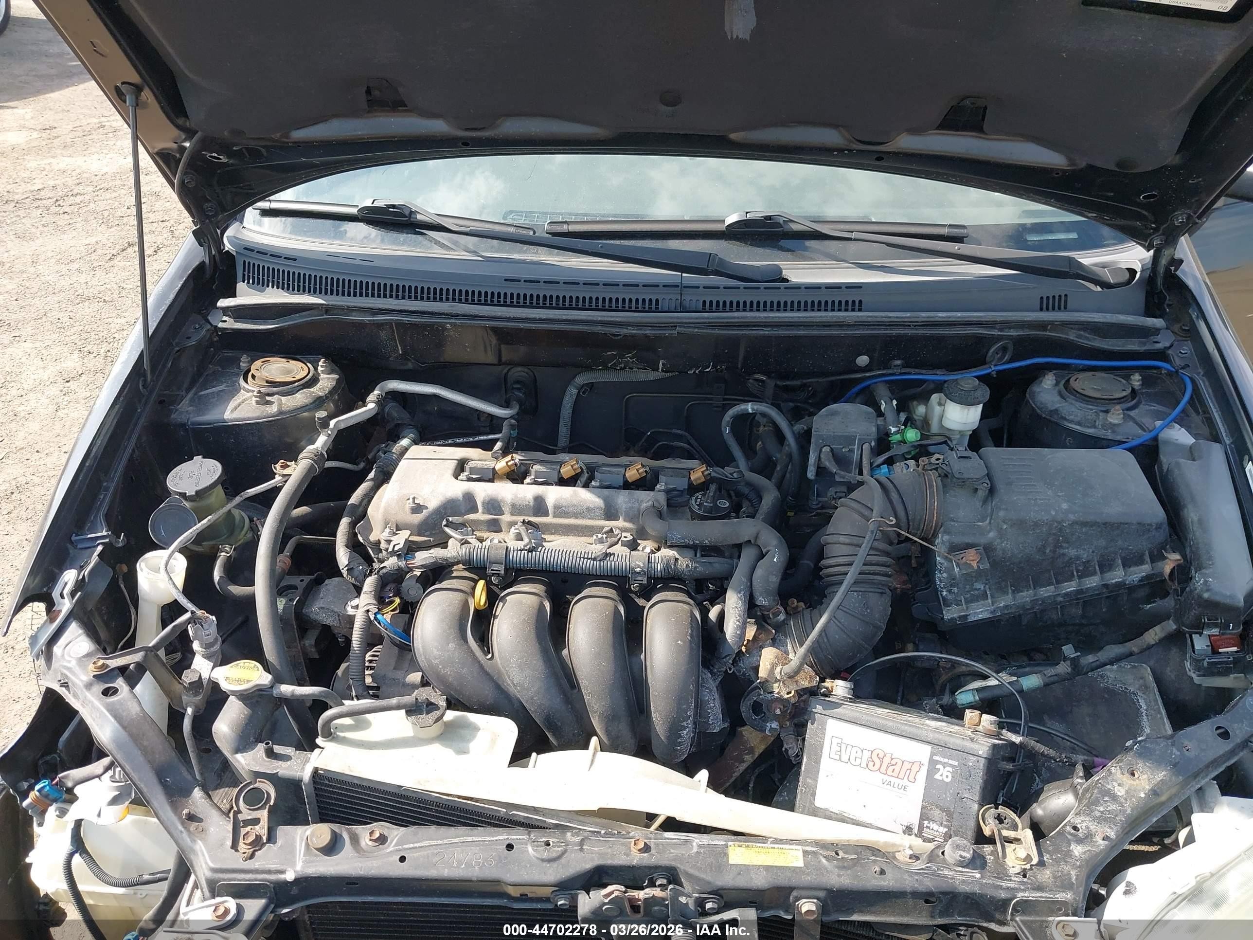 2004 Toyota Corolla S Black vin: 2T1BR32E04C313702
