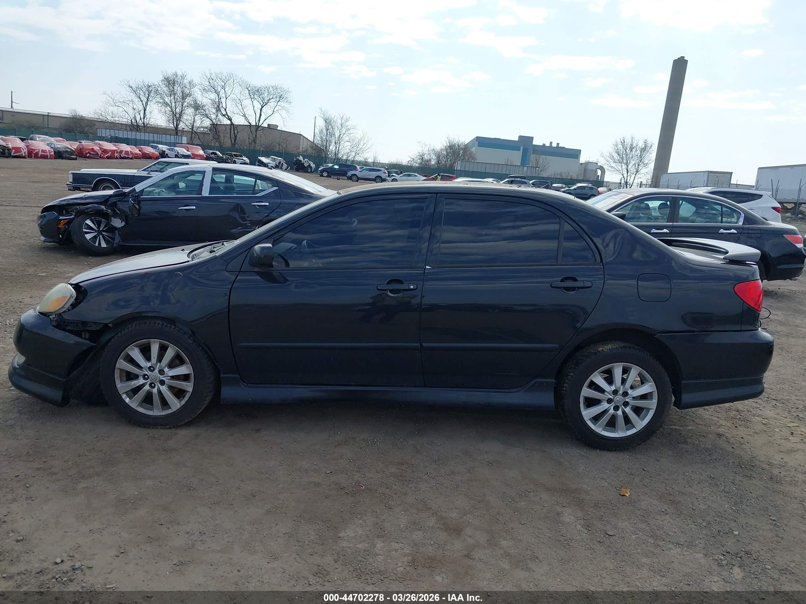 2004 Toyota Corolla S Black vin: 2T1BR32E04C313702