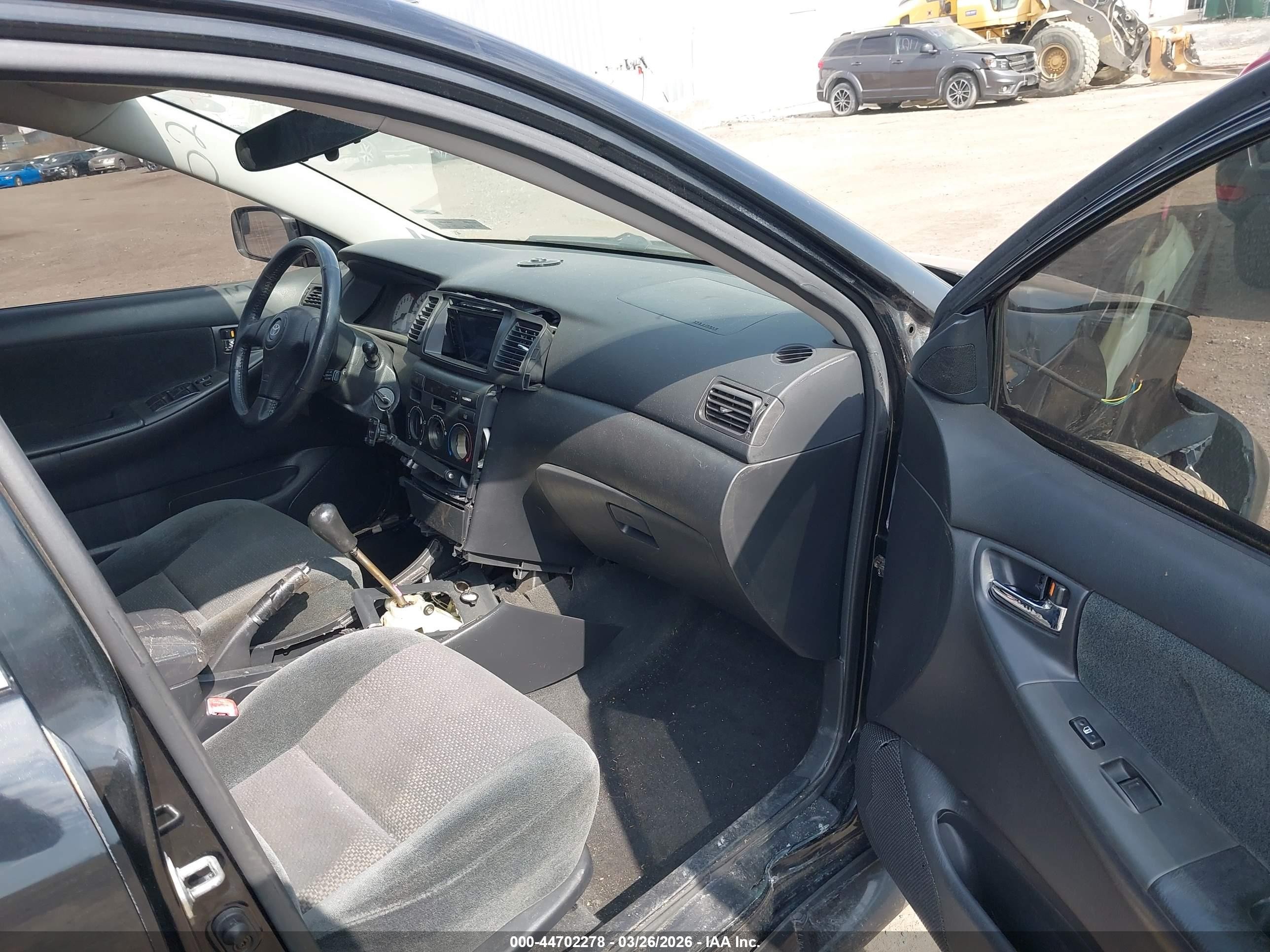 2004 Toyota Corolla S Black vin: 2T1BR32E04C313702