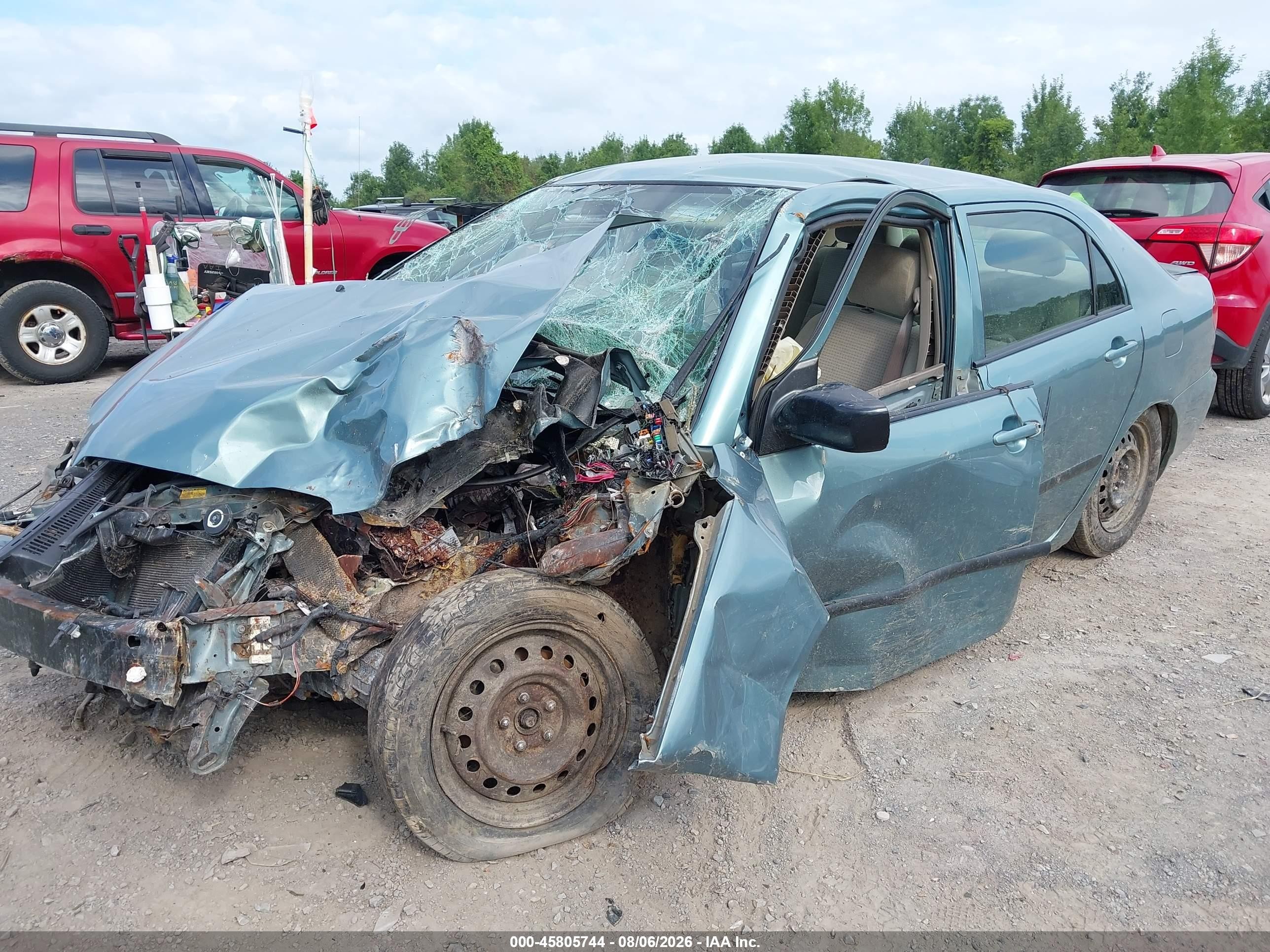 2005 Toyota Corolla Ce Light Blue vin: 2T1BR32E05C357877