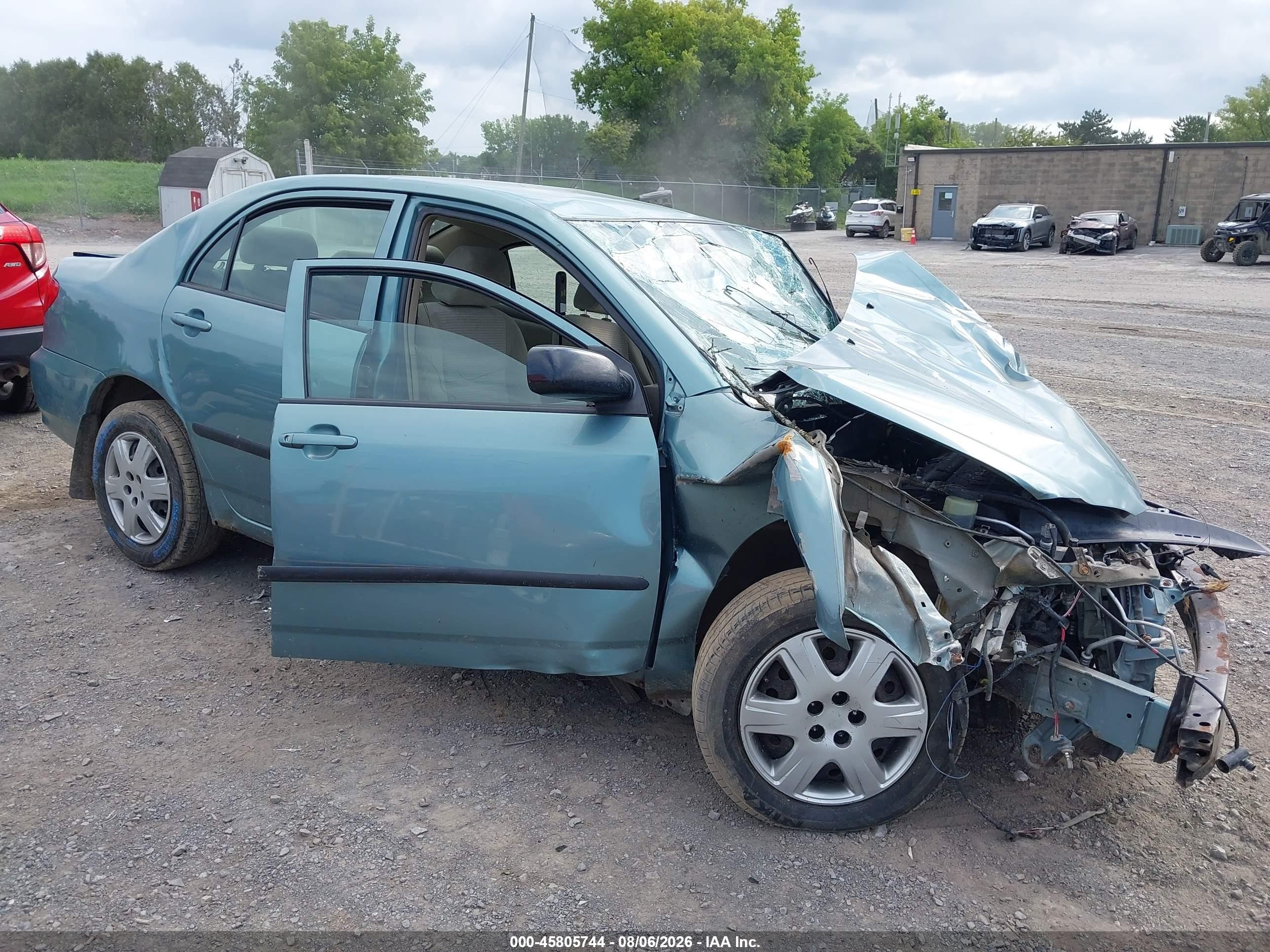 2005 Toyota Corolla Ce Light Blue vin: 2T1BR32E05C357877