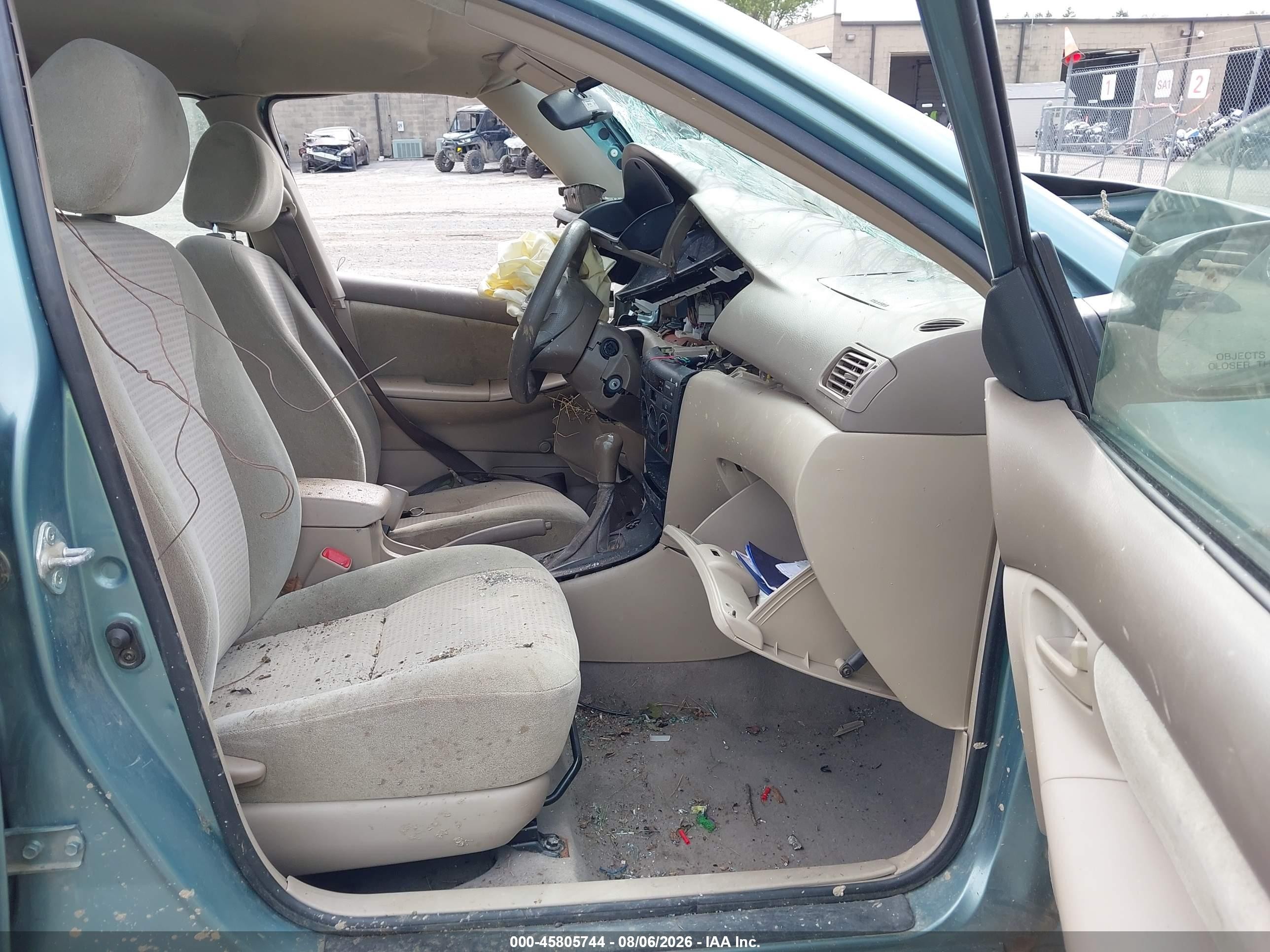 2005 Toyota Corolla Ce Light Blue vin: 2T1BR32E05C357877