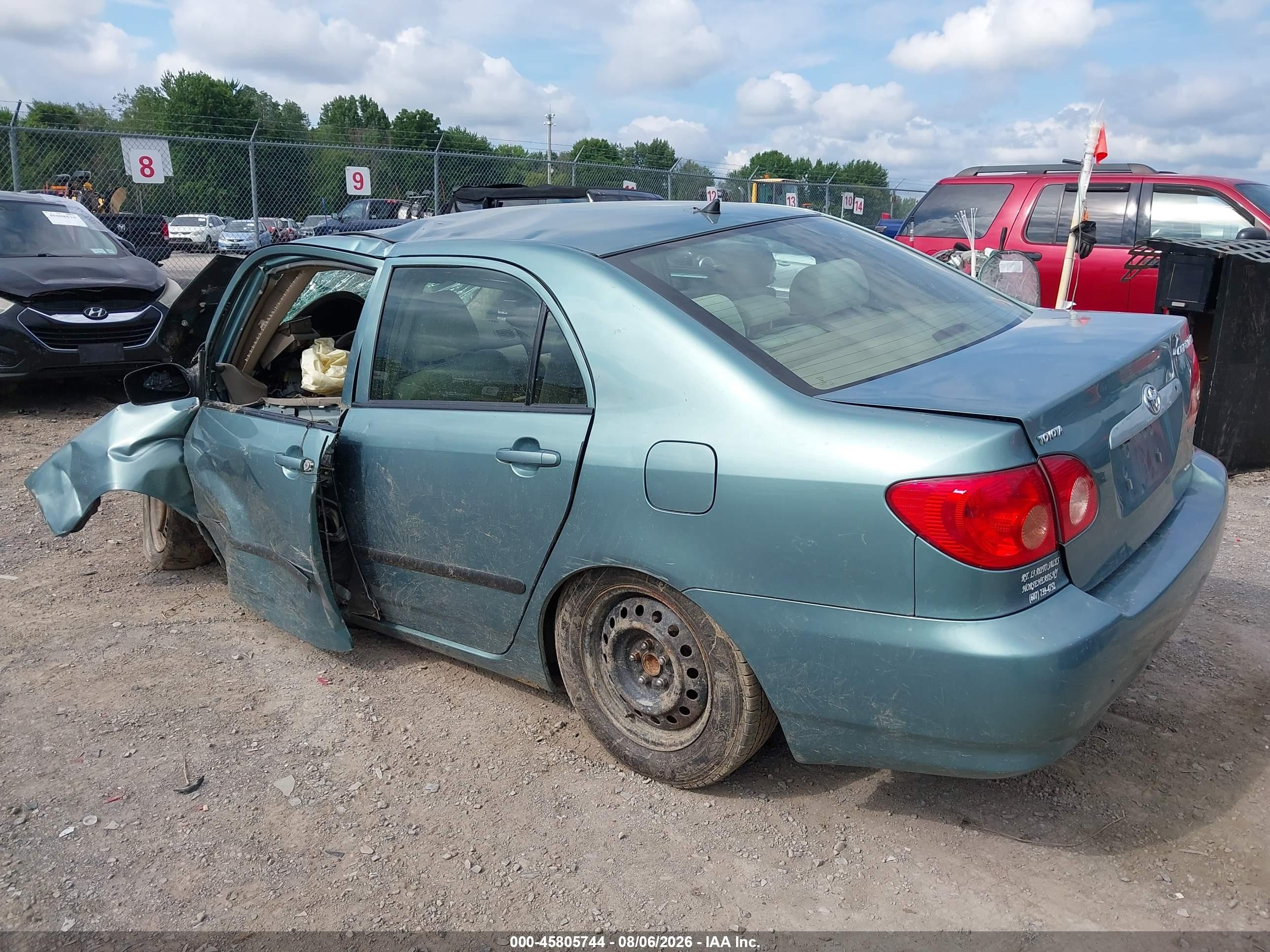 2005 Toyota Corolla Ce Light Blue vin: 2T1BR32E05C357877
