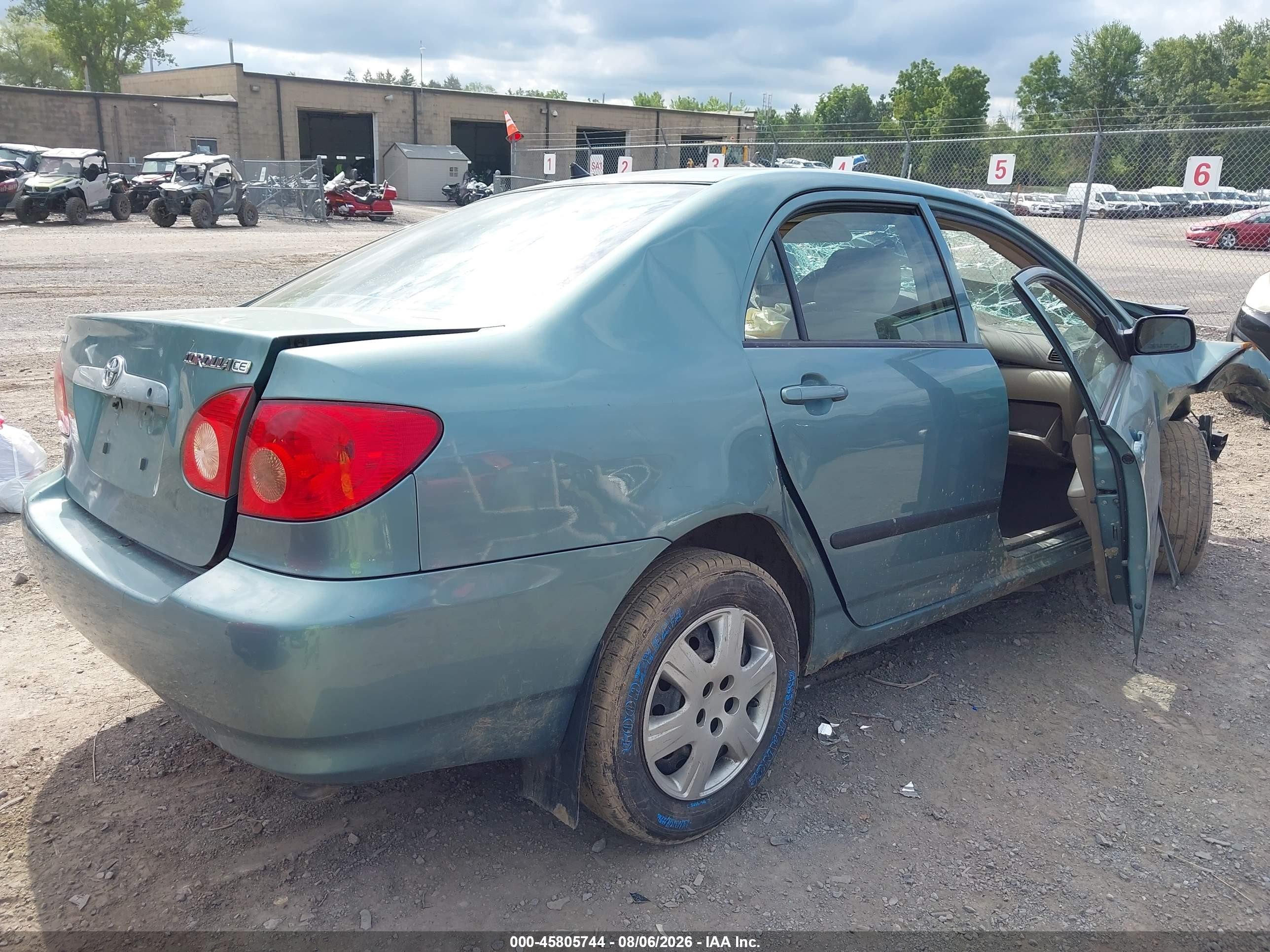 2005 Toyota Corolla Ce Light Blue vin: 2T1BR32E05C357877