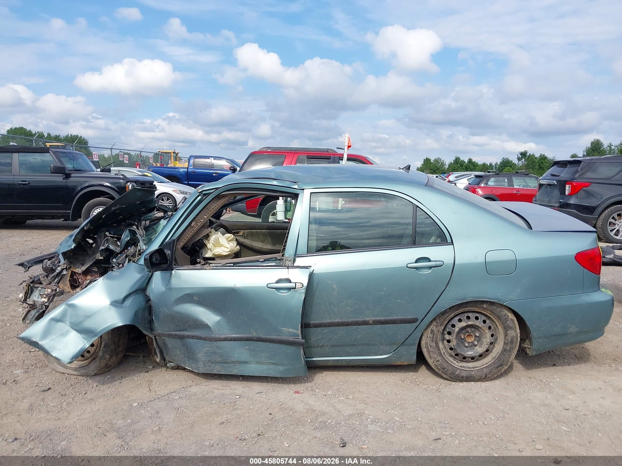 2005 Toyota Corolla Ce Light Blue vin: 2T1BR32E05C357877