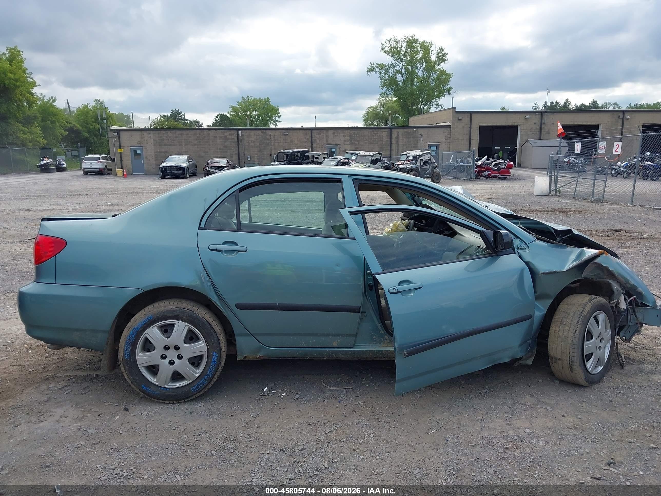 2005 Toyota Corolla Ce Light Blue vin: 2T1BR32E05C357877