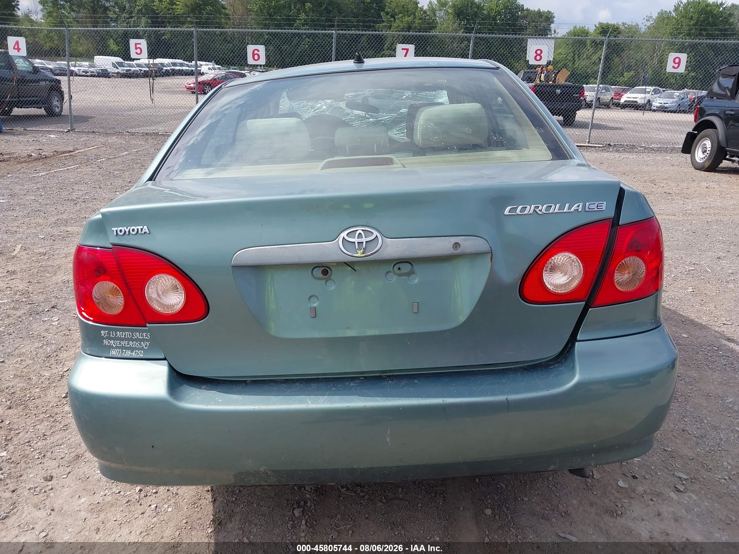 2005 Toyota Corolla Ce Light Blue vin: 2T1BR32E05C357877