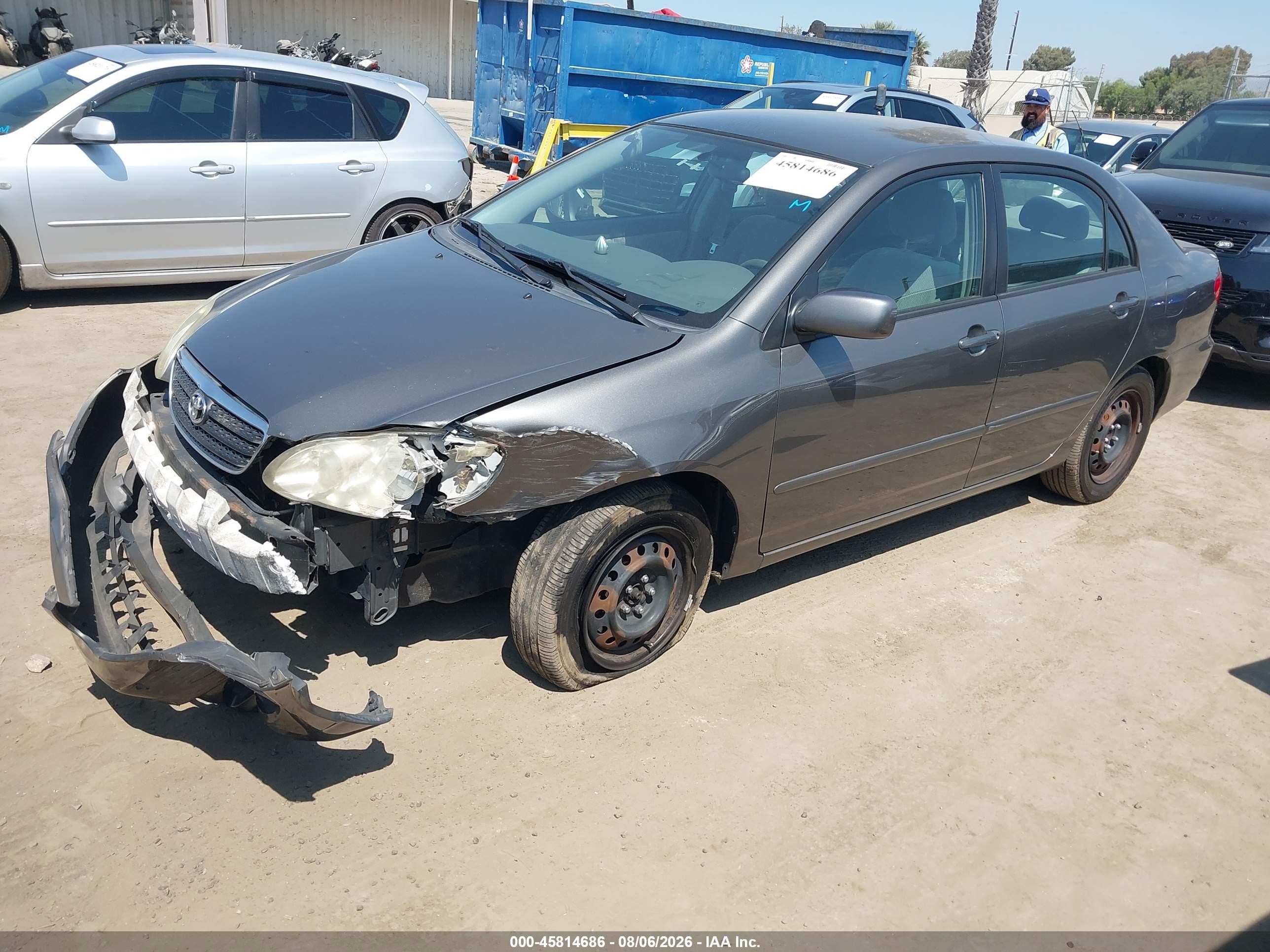 2005 Toyota Corolla Le Gray vin: 2T1BR32E05C368782