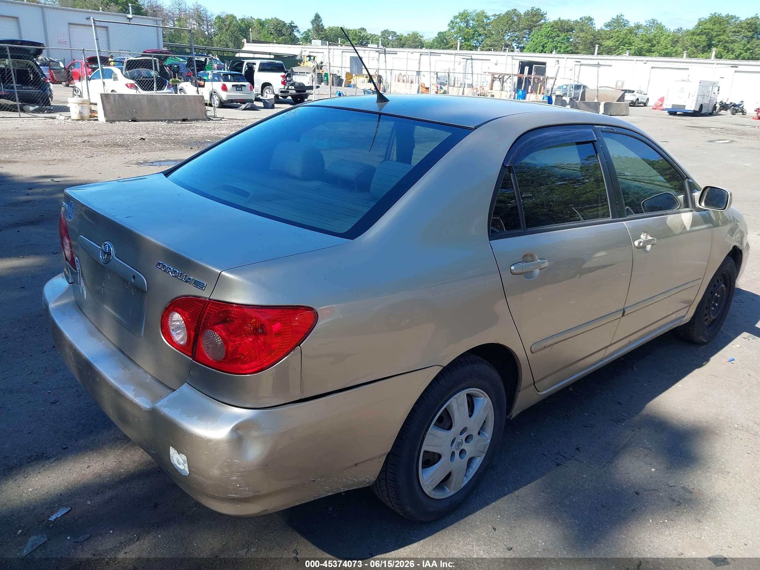 2005 Toyota Corolla Le Tan vin: 2T1BR32E05C415146
