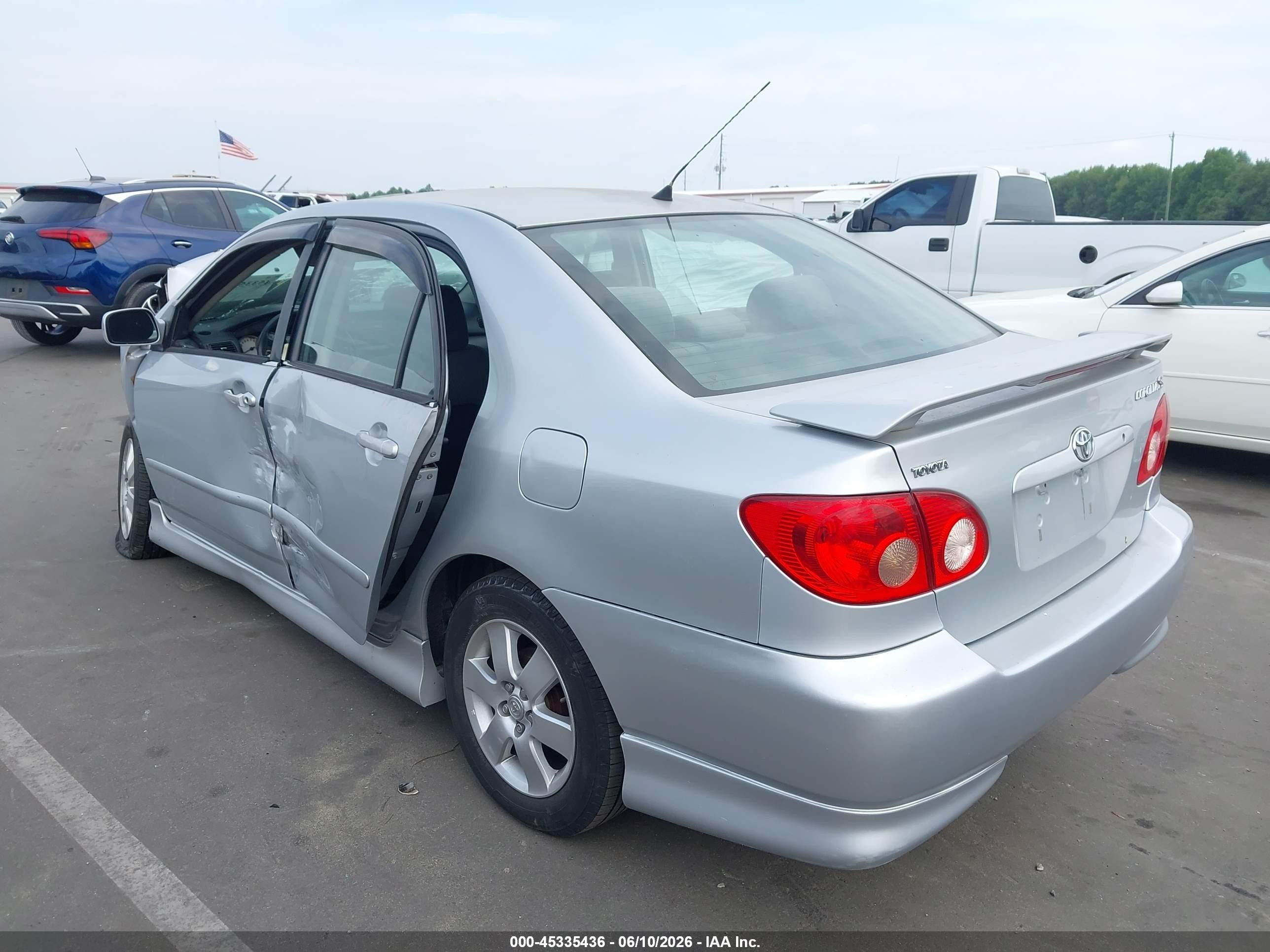 2005 Toyota Corolla S Silver vin: 2T1BR32E05C427183