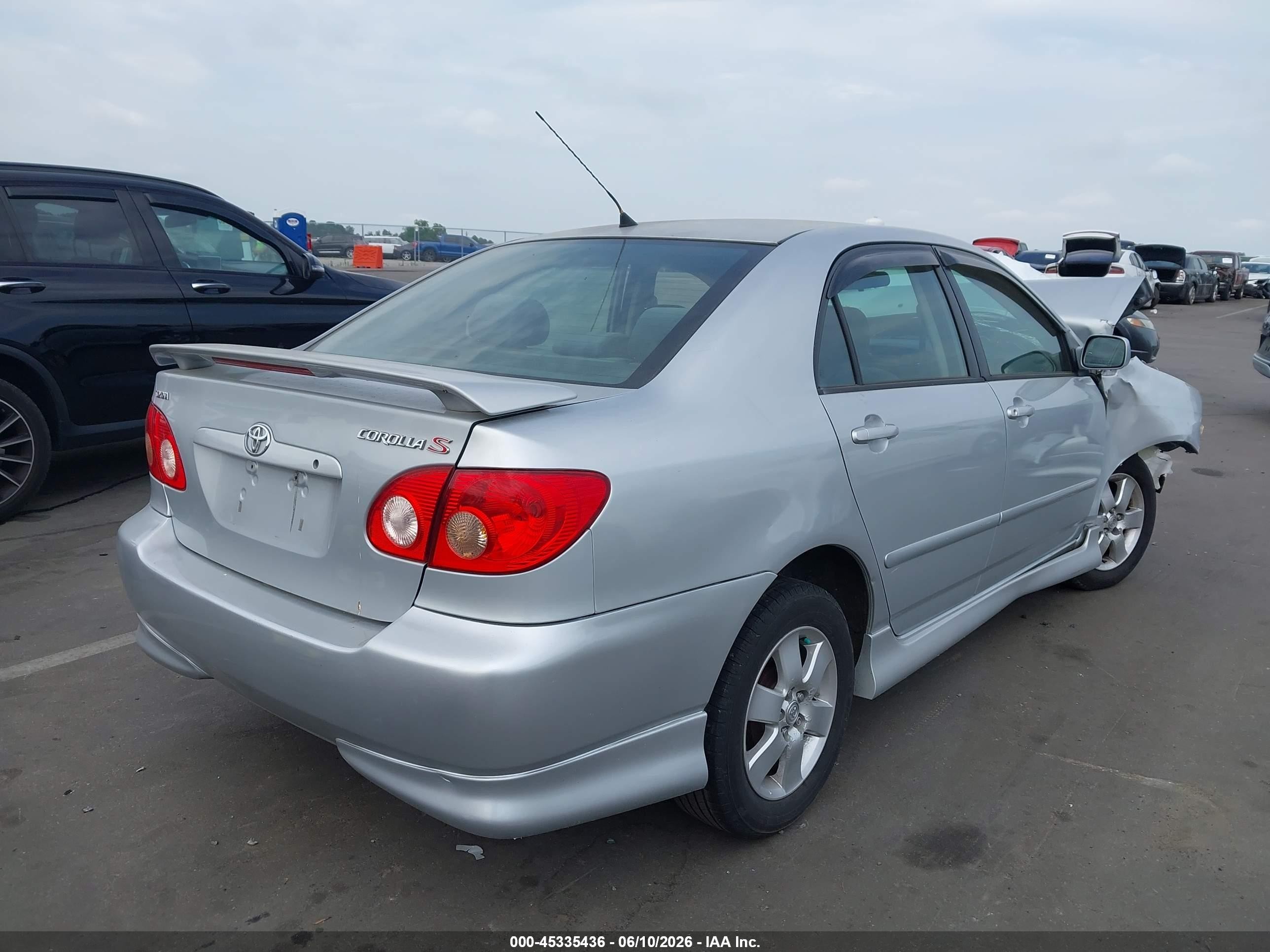 2005 Toyota Corolla S Silver vin: 2T1BR32E05C427183