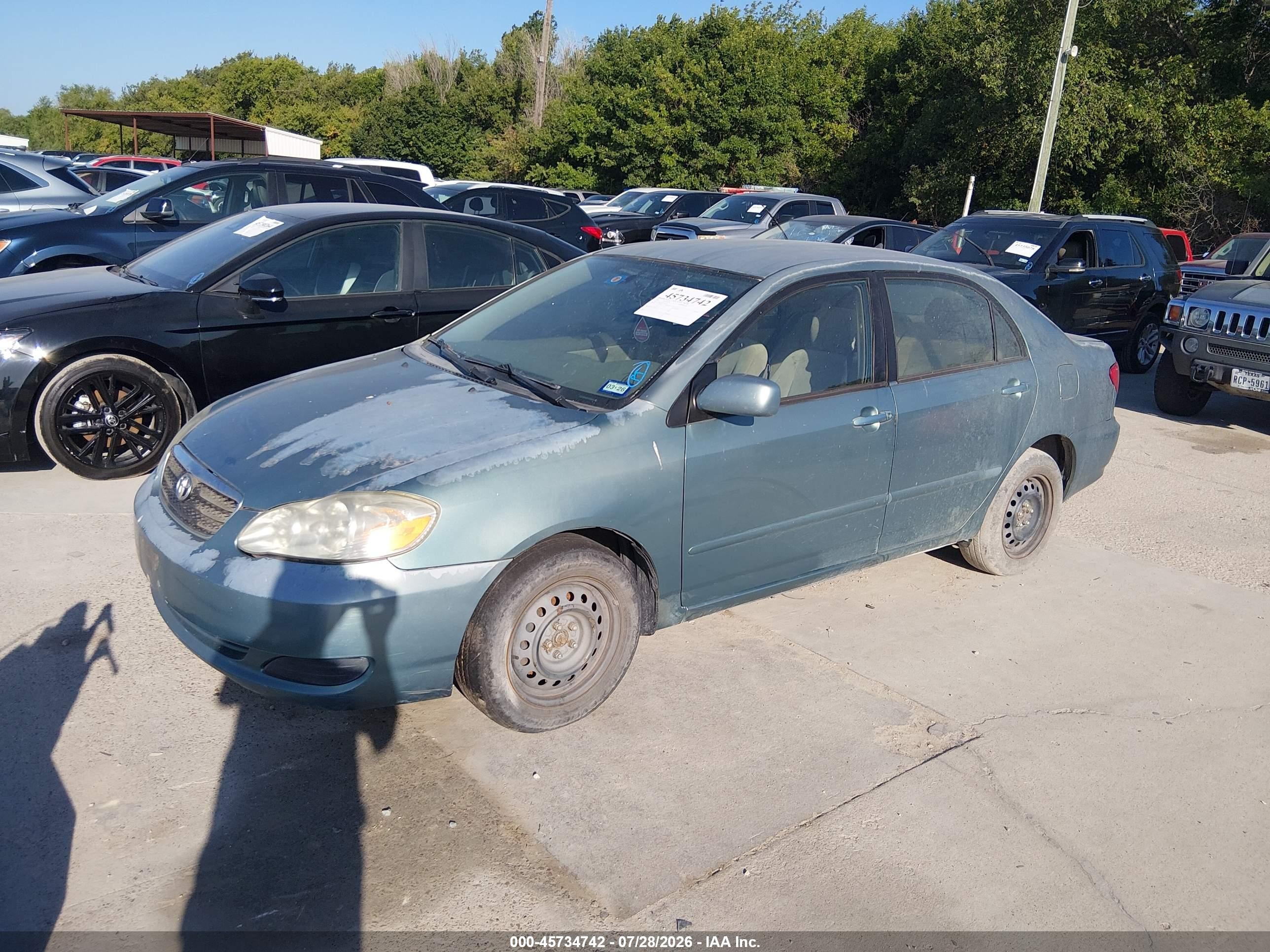 2005 Toyota Corolla Le Green vin: 2T1BR32E05C436434
