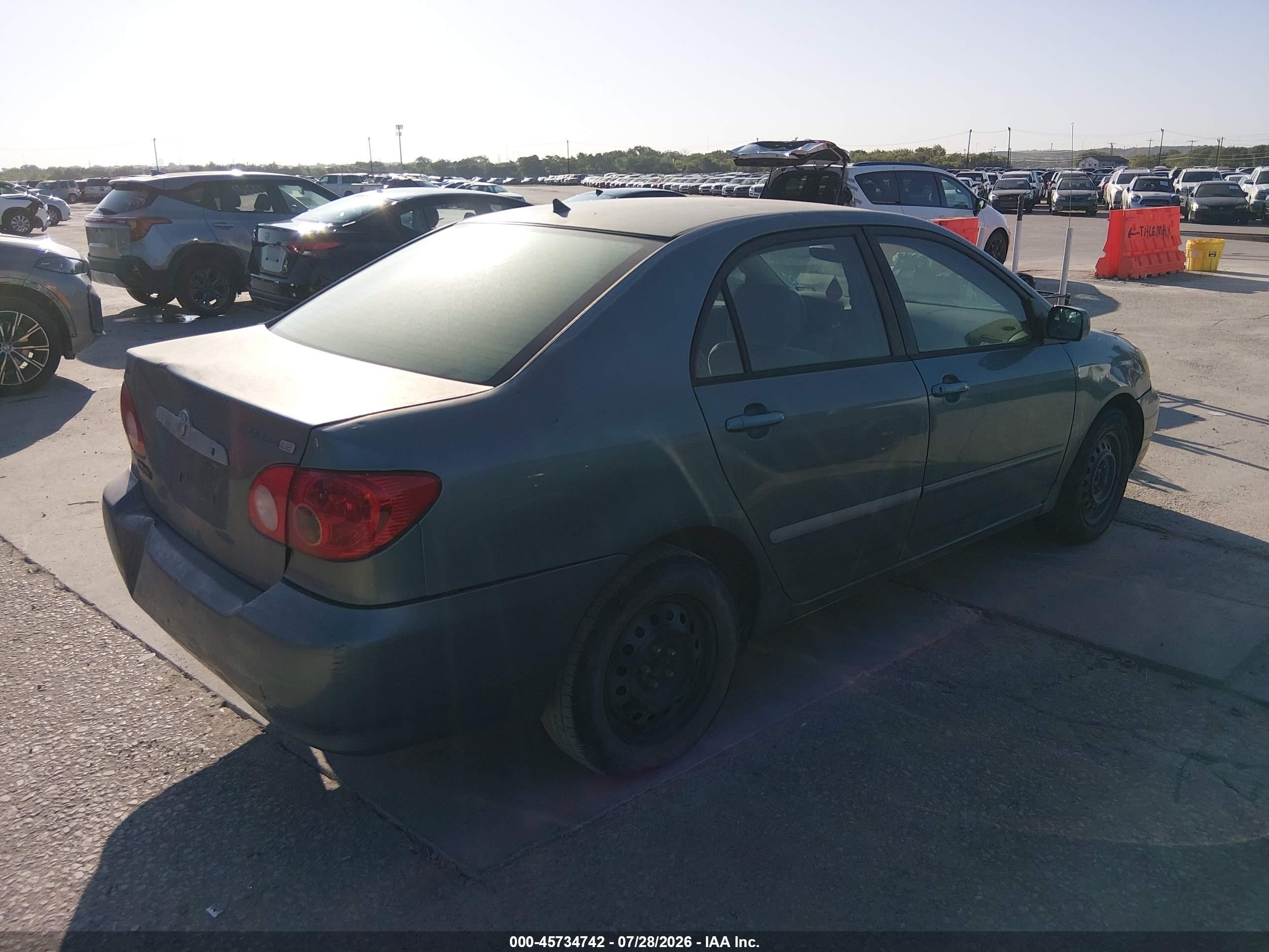 2005 Toyota Corolla Le Green vin: 2T1BR32E05C436434