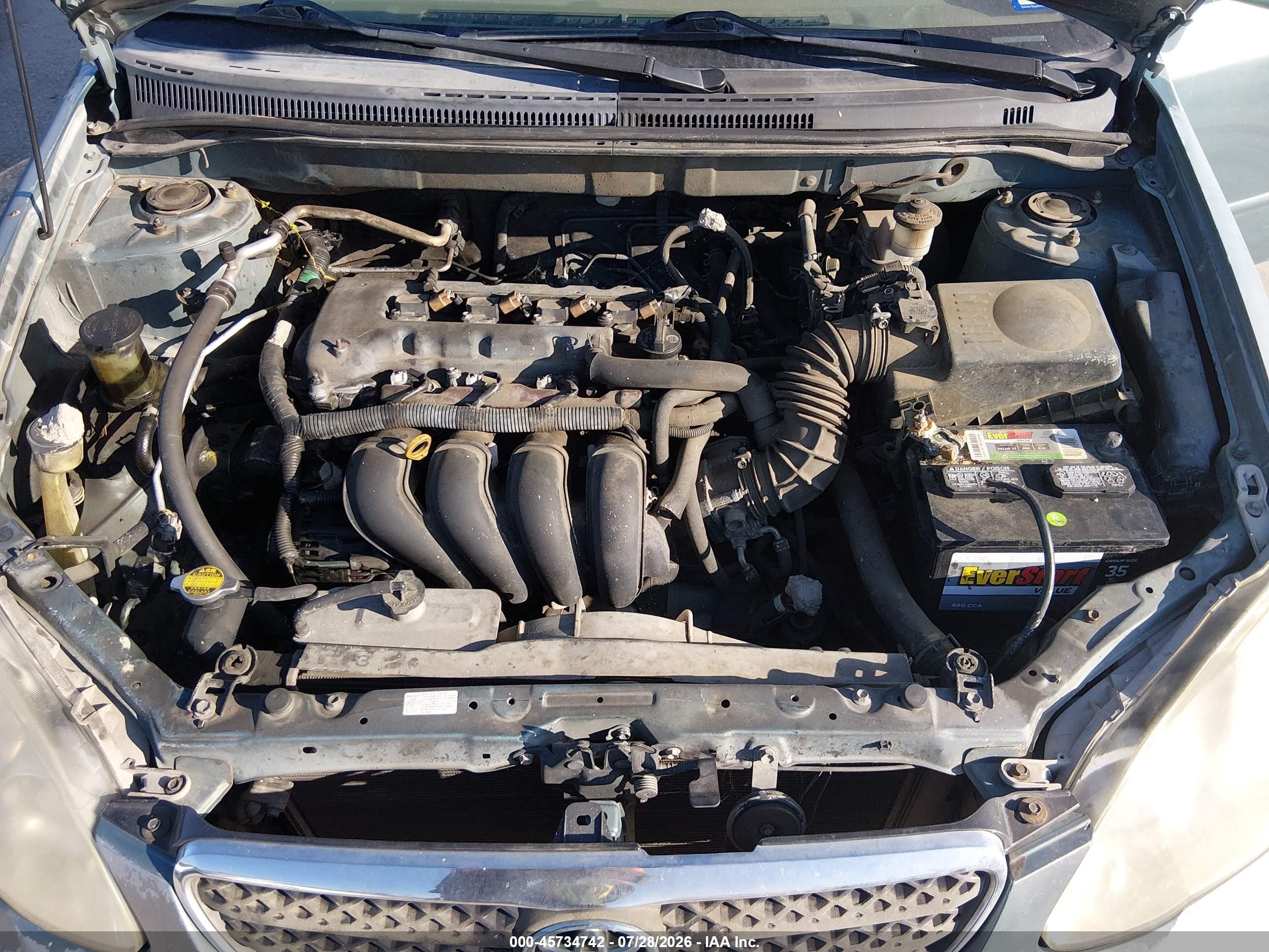 2005 Toyota Corolla Le Green vin: 2T1BR32E05C436434