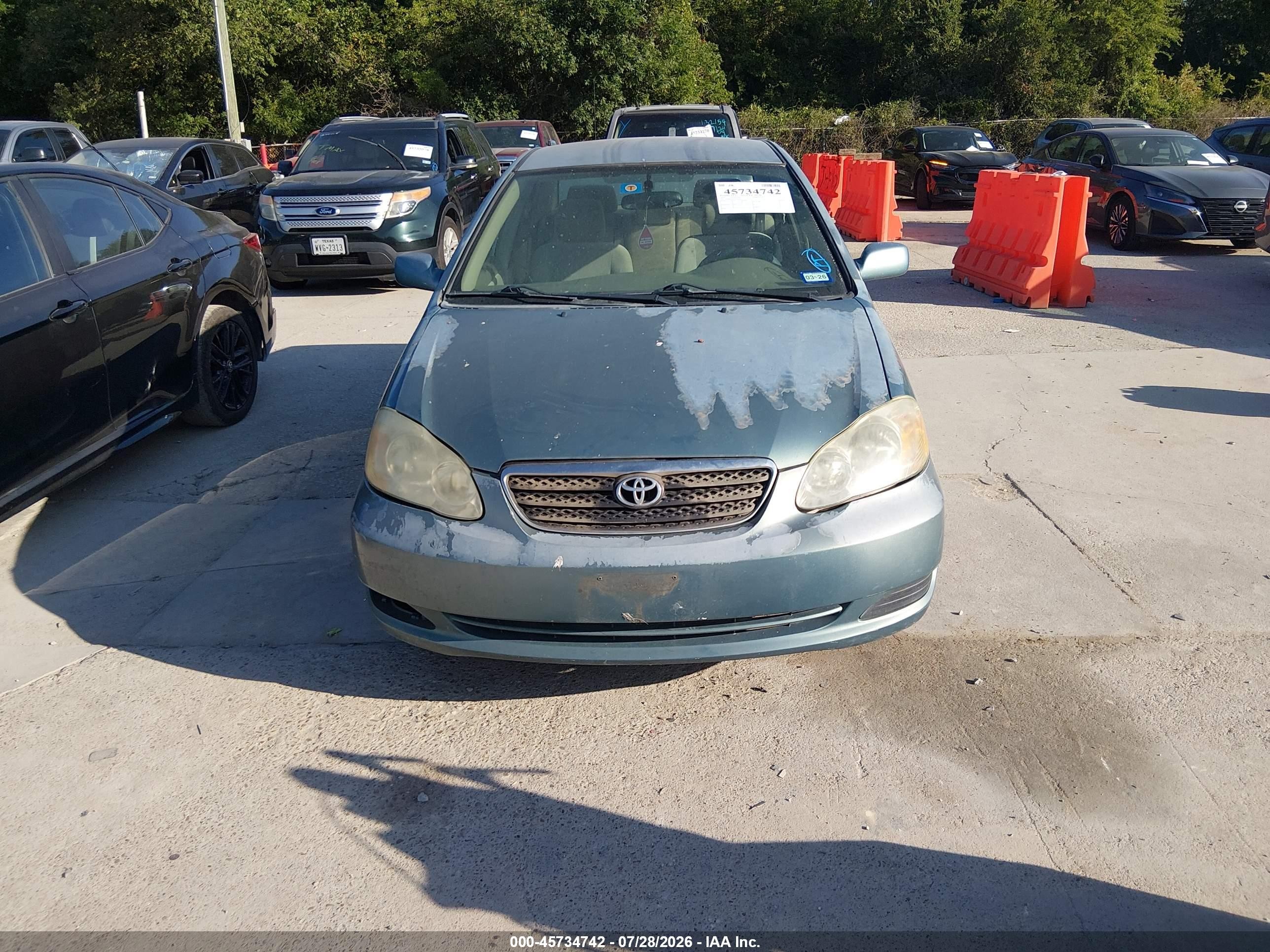 2005 Toyota Corolla Le Green vin: 2T1BR32E05C436434