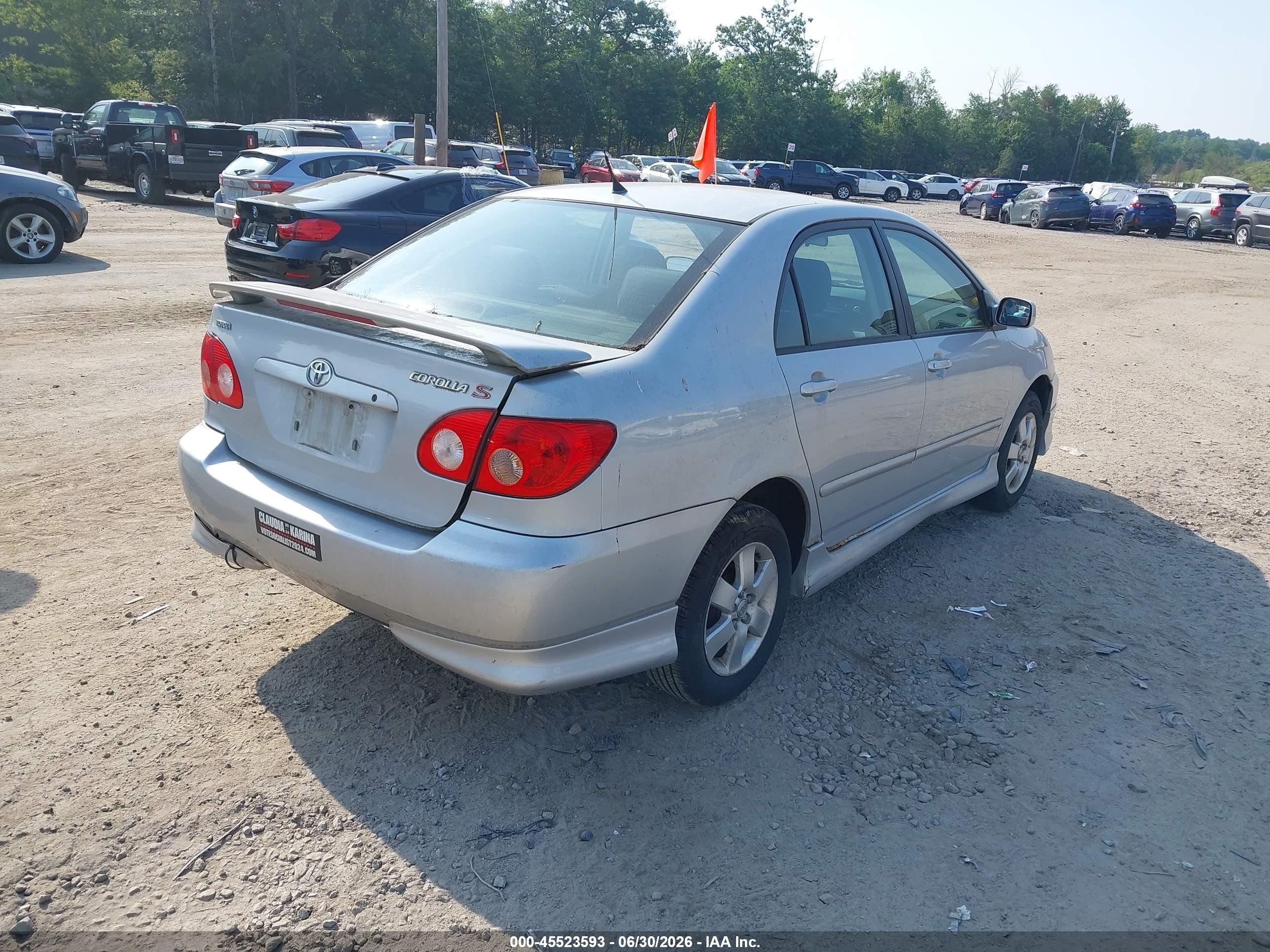 2005 Toyota Corolla S Серебряный vin: 2T1BR32E05C438572