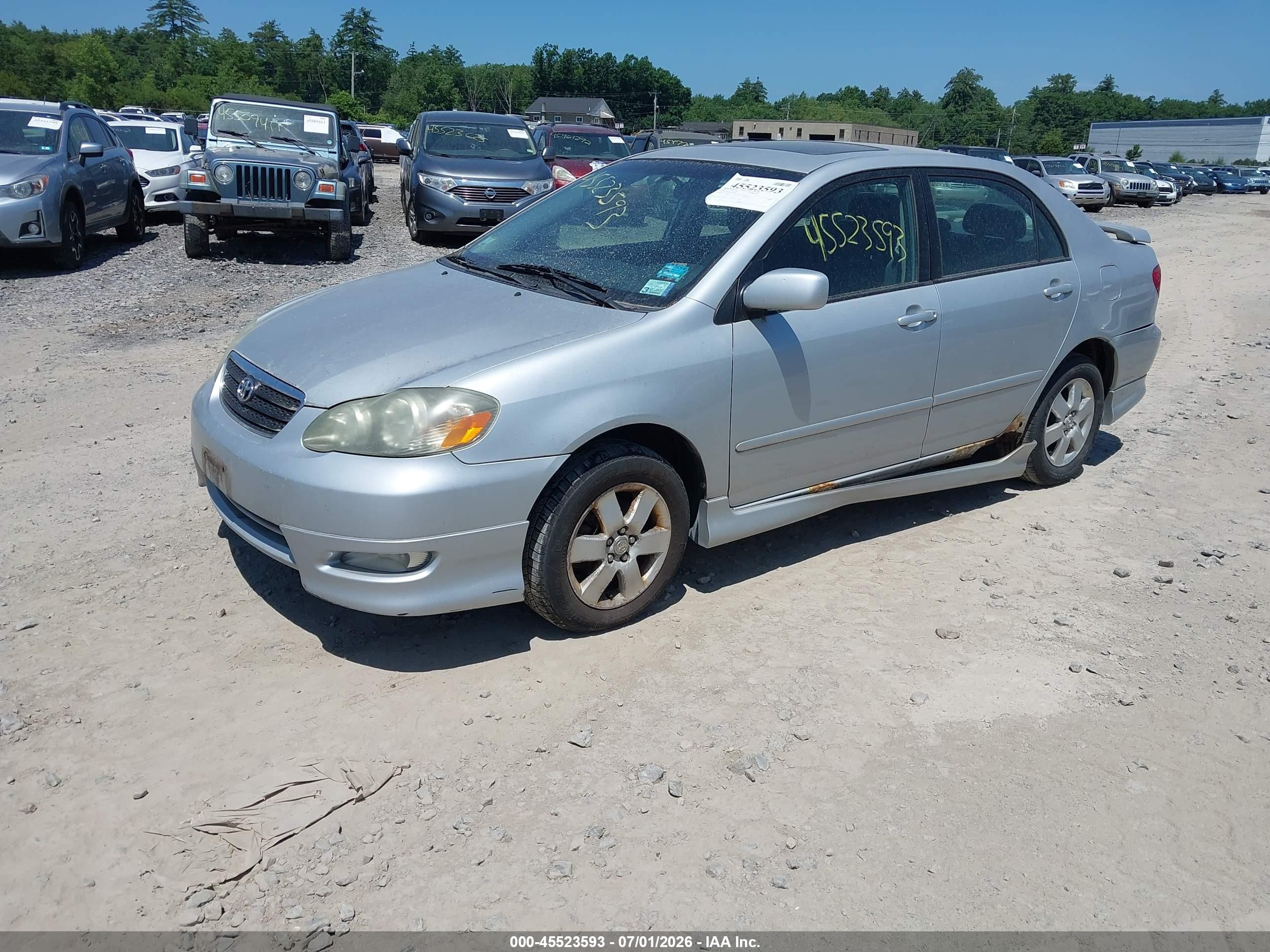 2005 Toyota Corolla S Серебряный vin: 2T1BR32E05C438572