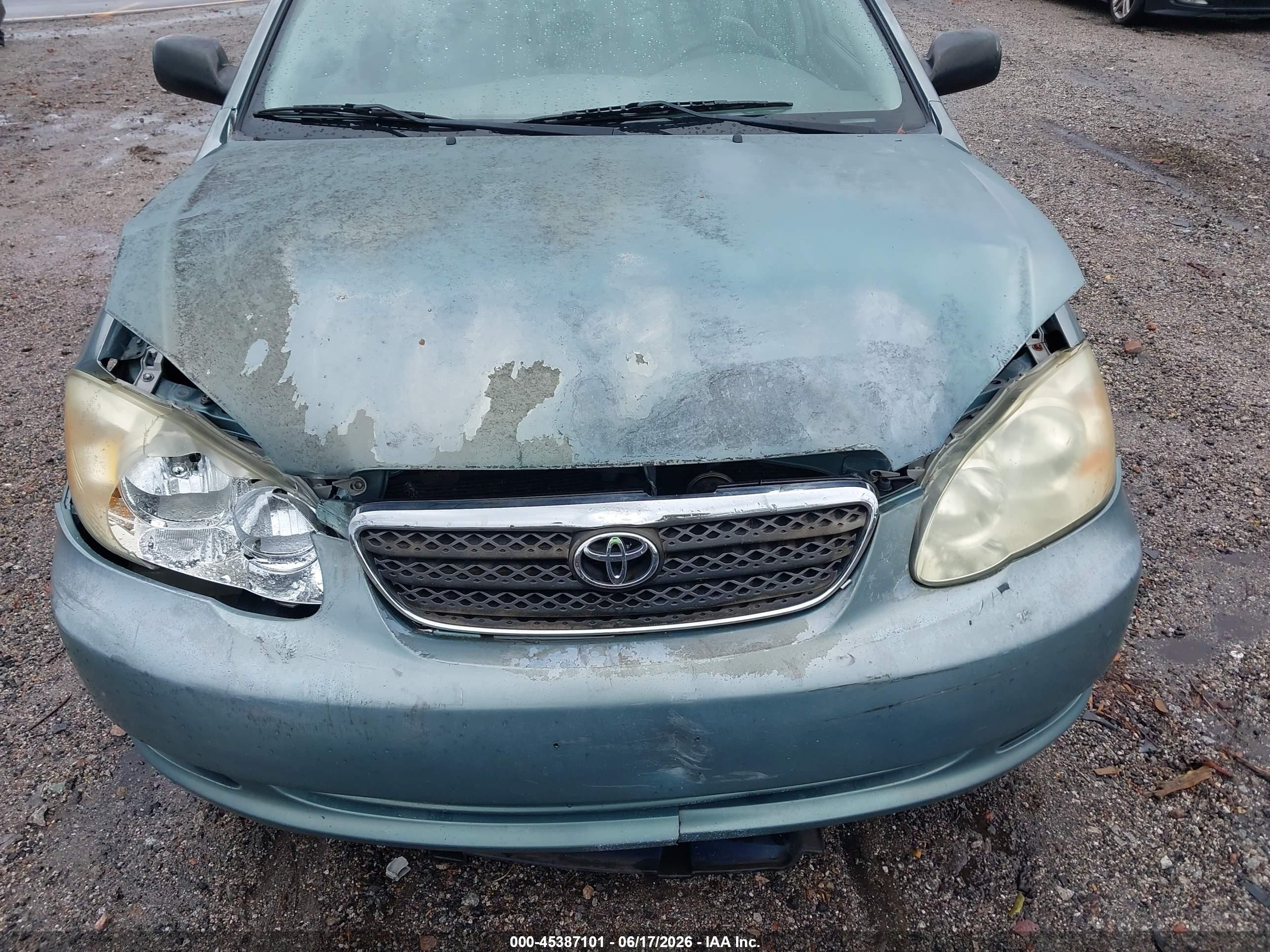 2005 Toyota Corolla Ce Light Blue vin: 2T1BR32E05C447496