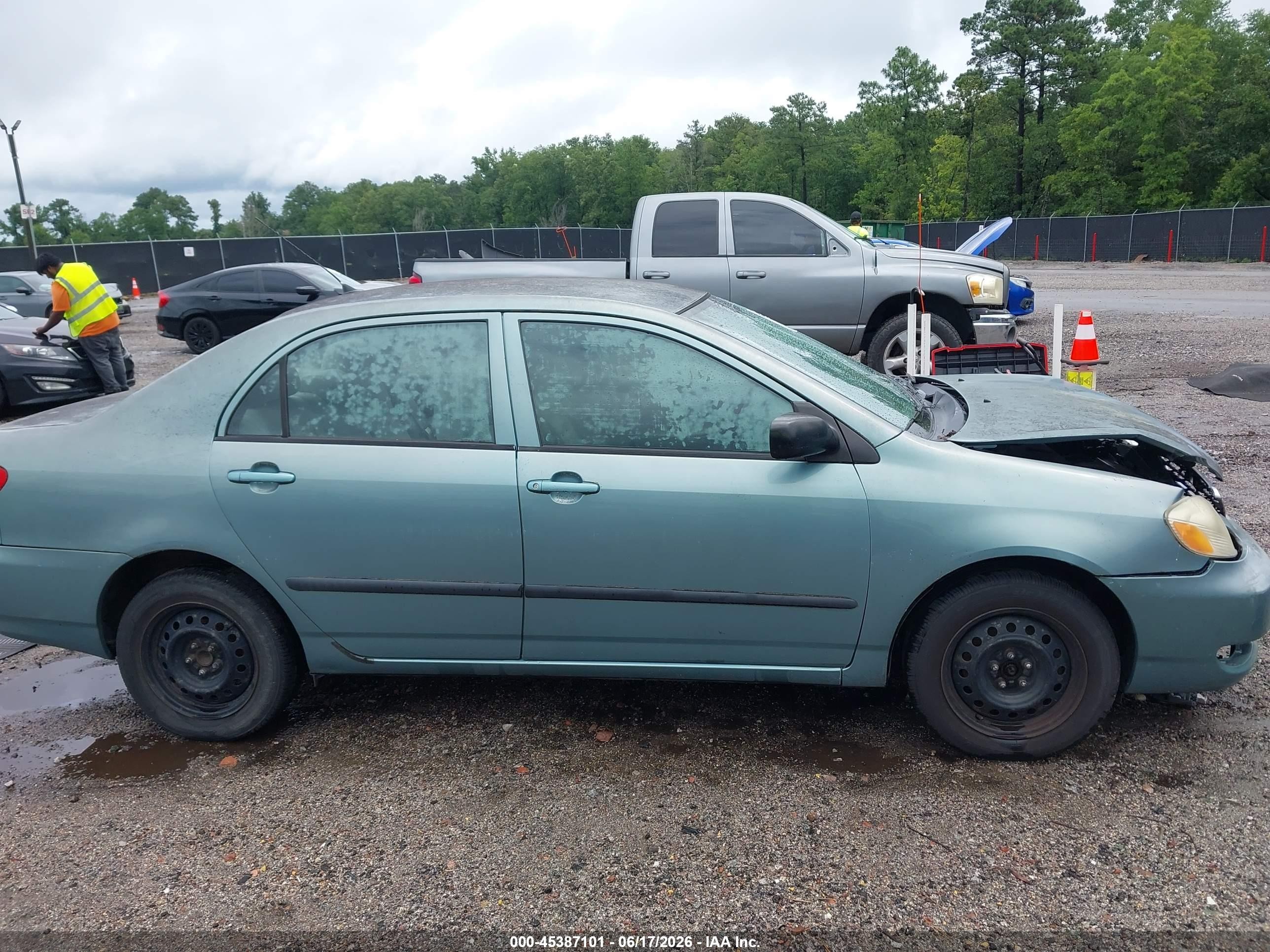 2005 Toyota Corolla Ce Light Blue vin: 2T1BR32E05C447496