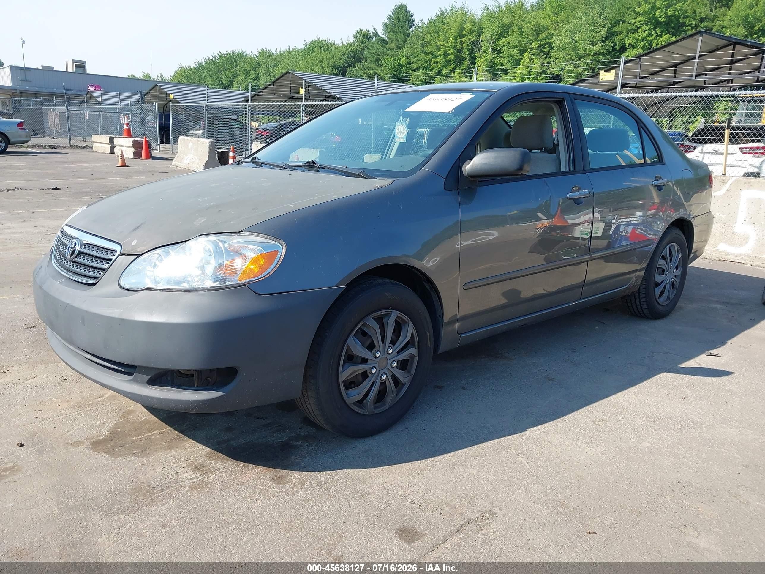 2005 Toyota Corolla Le Gray vin: 2T1BR32E05C478005