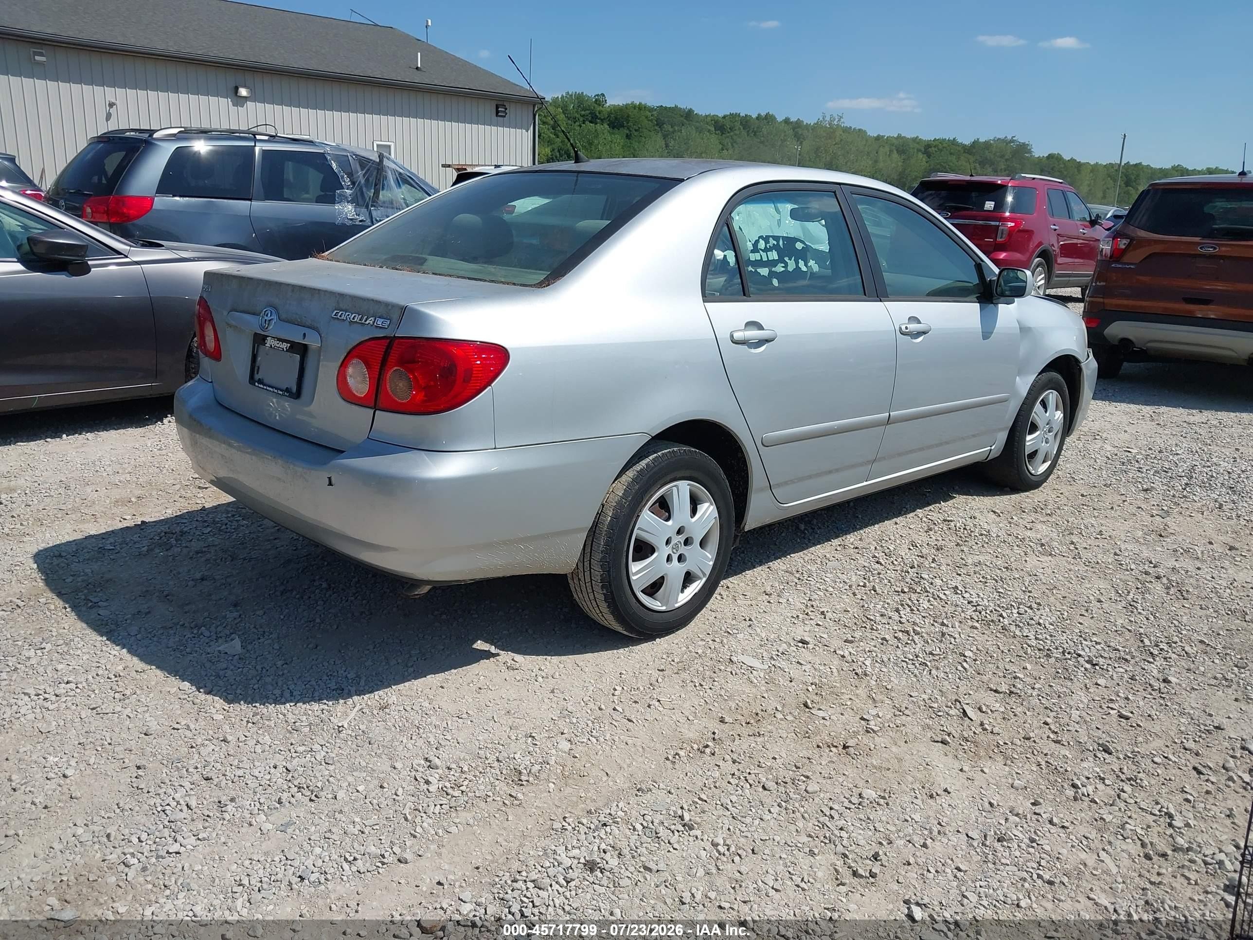 2005 Toyota Corolla Le Silver vin: 2T1BR32E05C553835