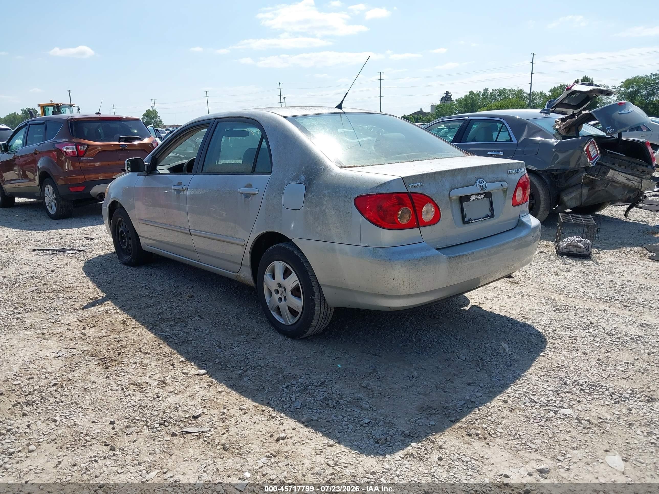 2005 Toyota Corolla Le Silver vin: 2T1BR32E05C553835