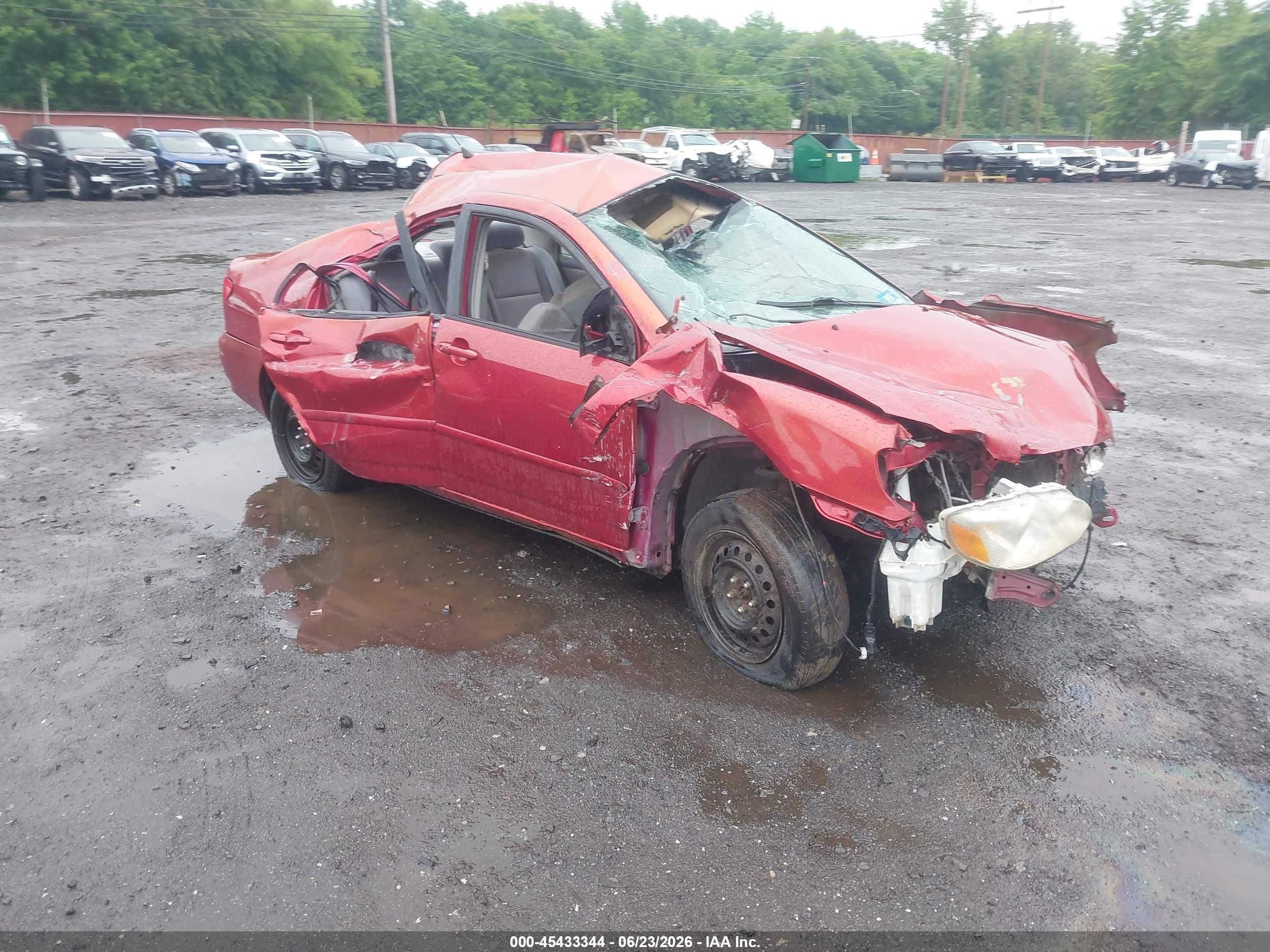 2006 Toyota Corolla Le Красный vin: 2T1BR32E06C575416