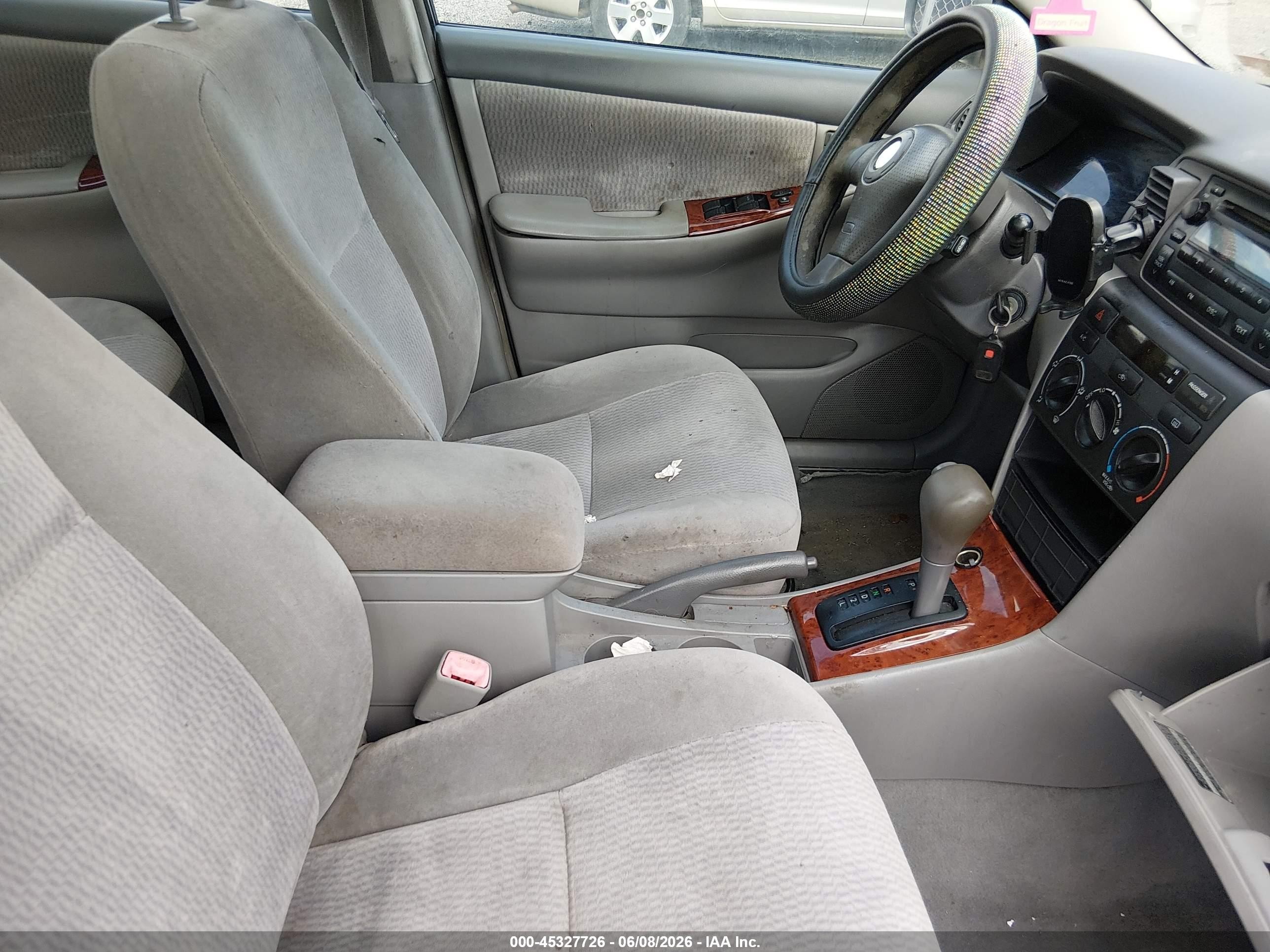 2006 Toyota Corolla Le Серый vin: 2T1BR32E06C594760