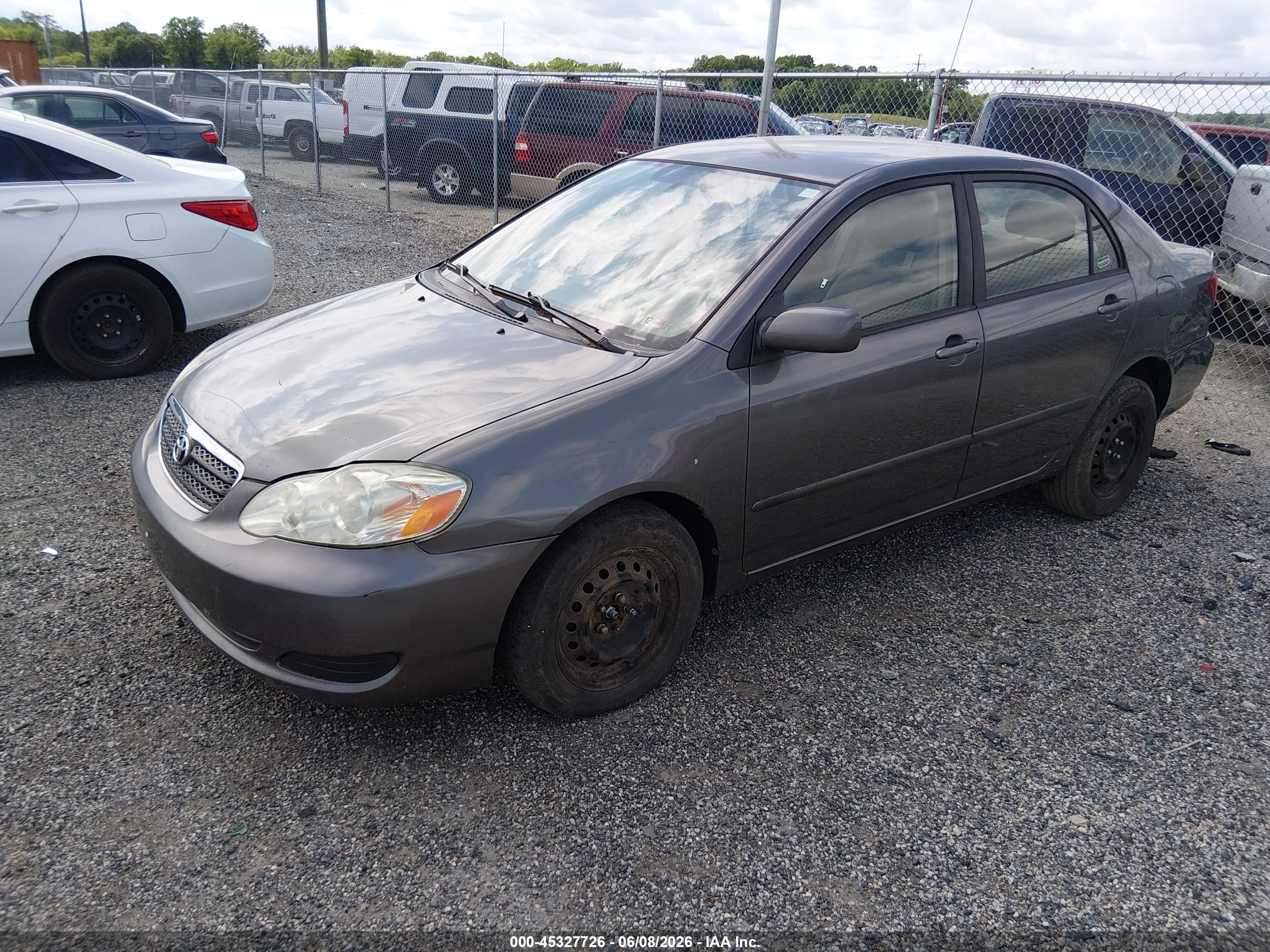 2006 Toyota Corolla Le Серый vin: 2T1BR32E06C594760