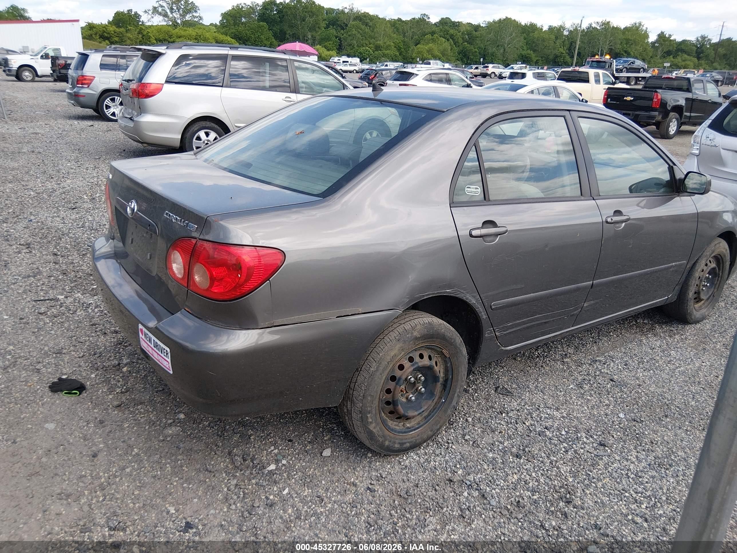 2006 Toyota Corolla Le Серый vin: 2T1BR32E06C594760