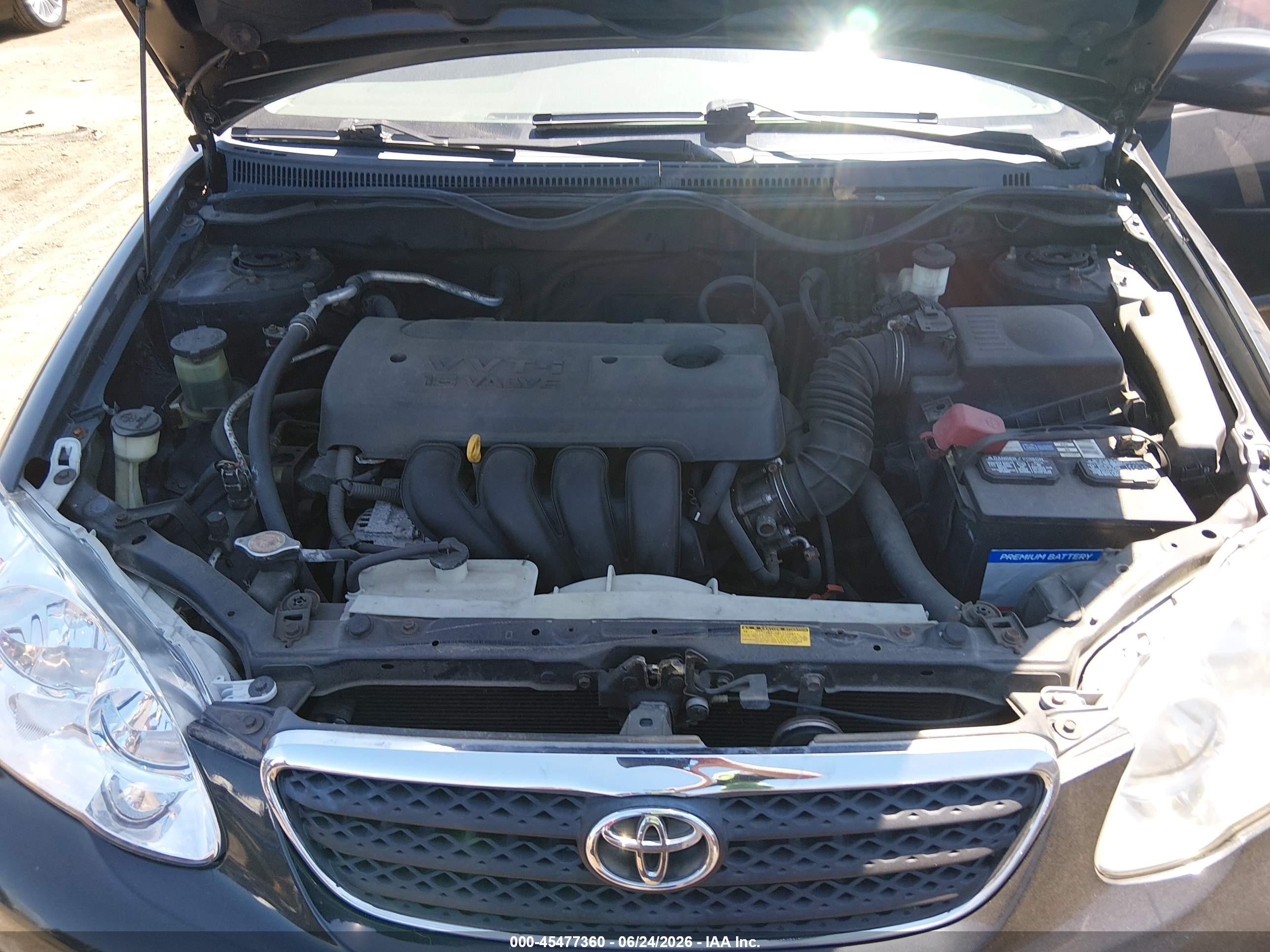 2006 Toyota Corolla Ce Black vin: 2T1BR32E06C608656