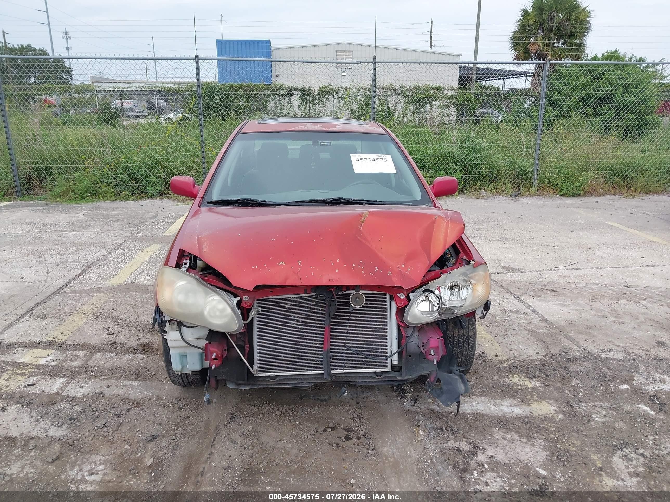 2006 Toyota Corolla S Красный vin: 2T1BR32E06C621942