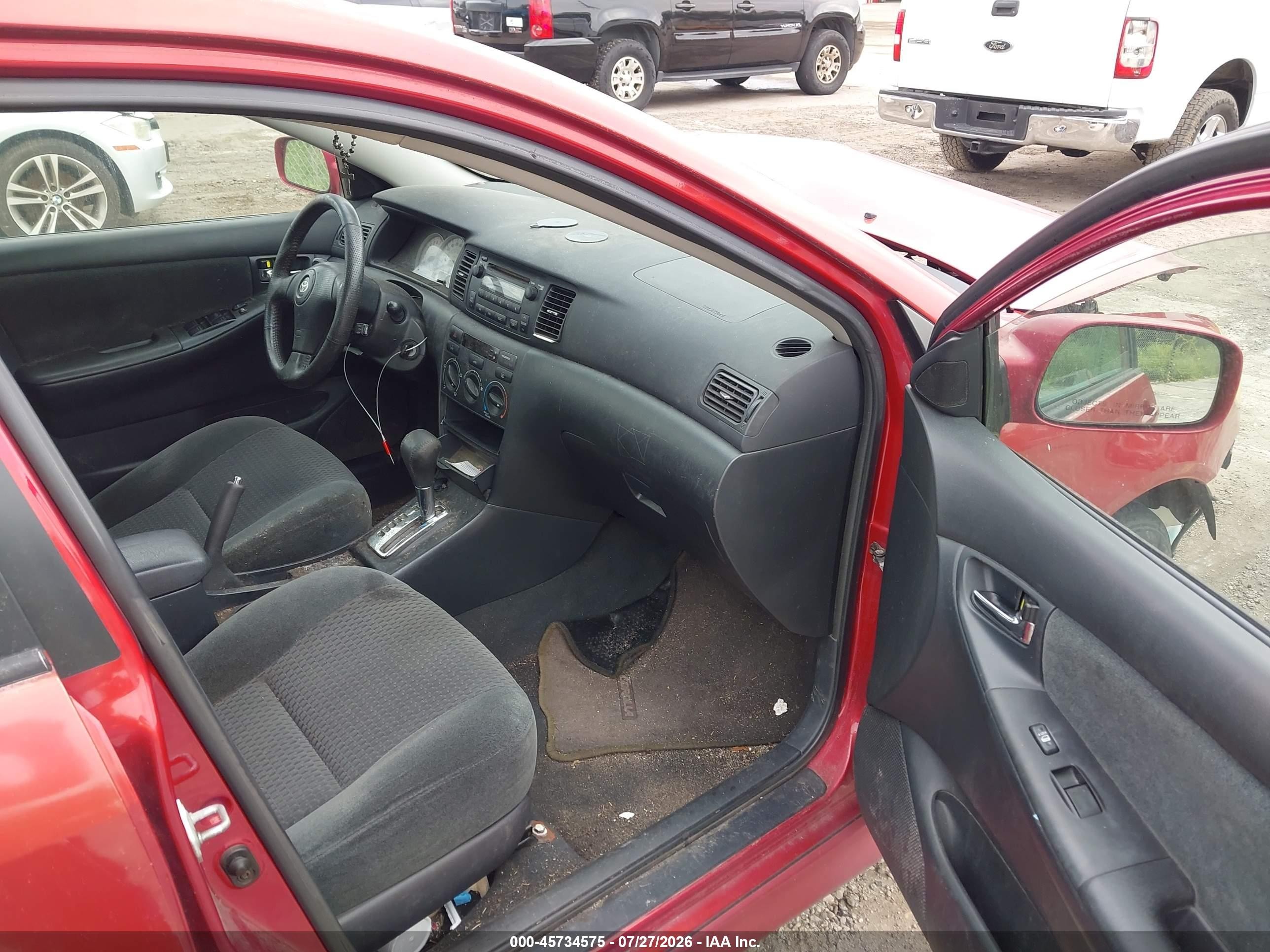 2006 Toyota Corolla S Красный vin: 2T1BR32E06C621942