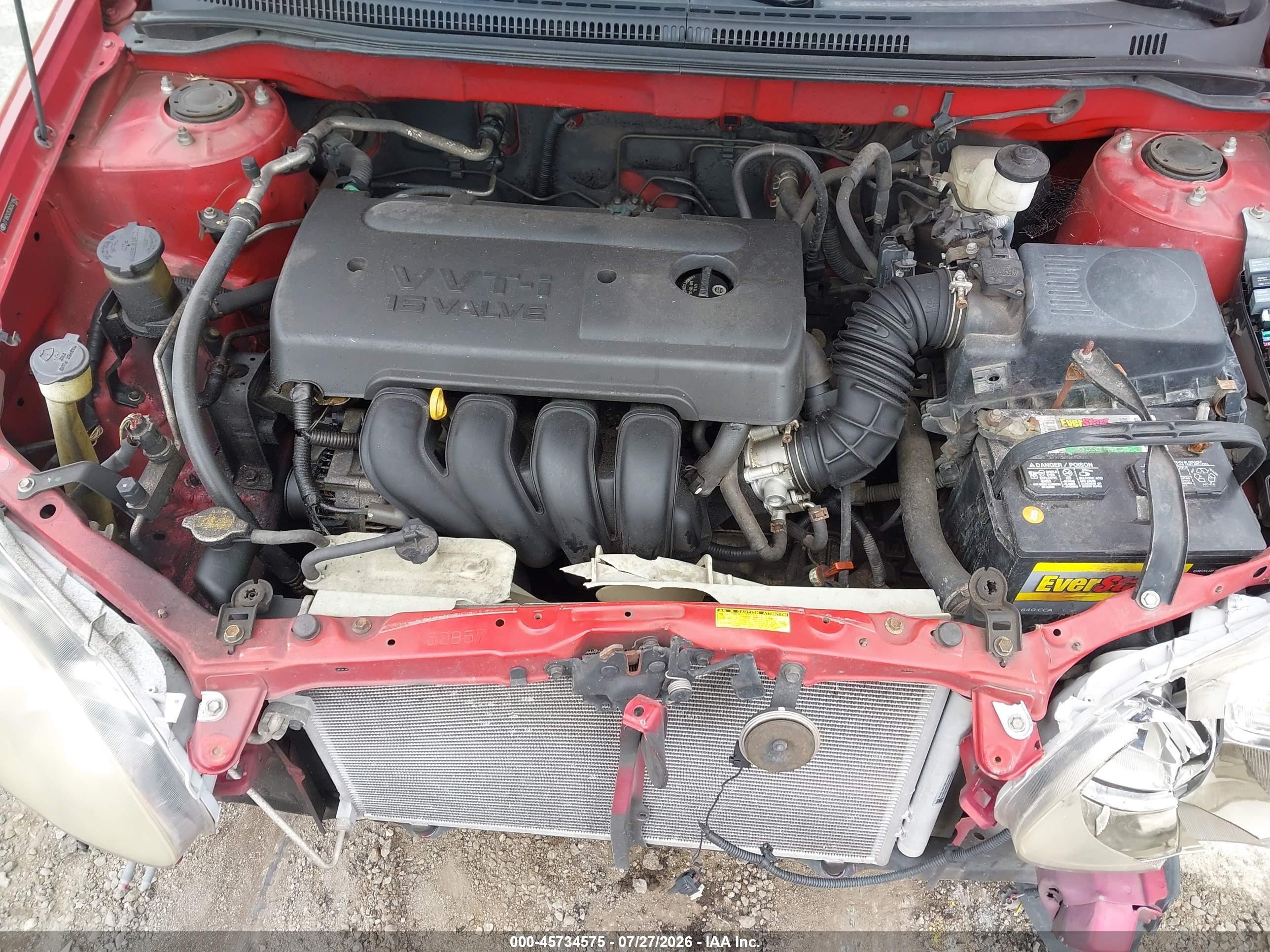 2006 Toyota Corolla S Красный vin: 2T1BR32E06C621942