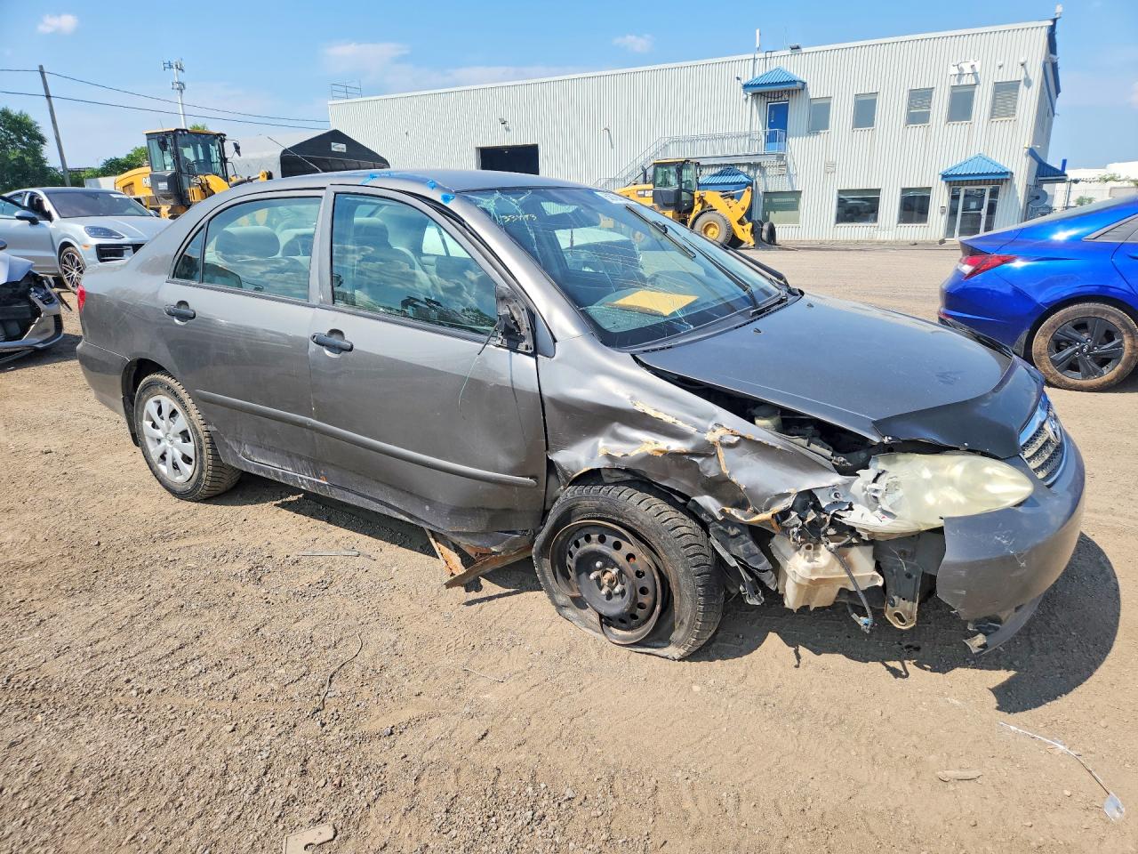 2006 Toyota Corolla Ce Gray vin: 2T1BR32E06C630947