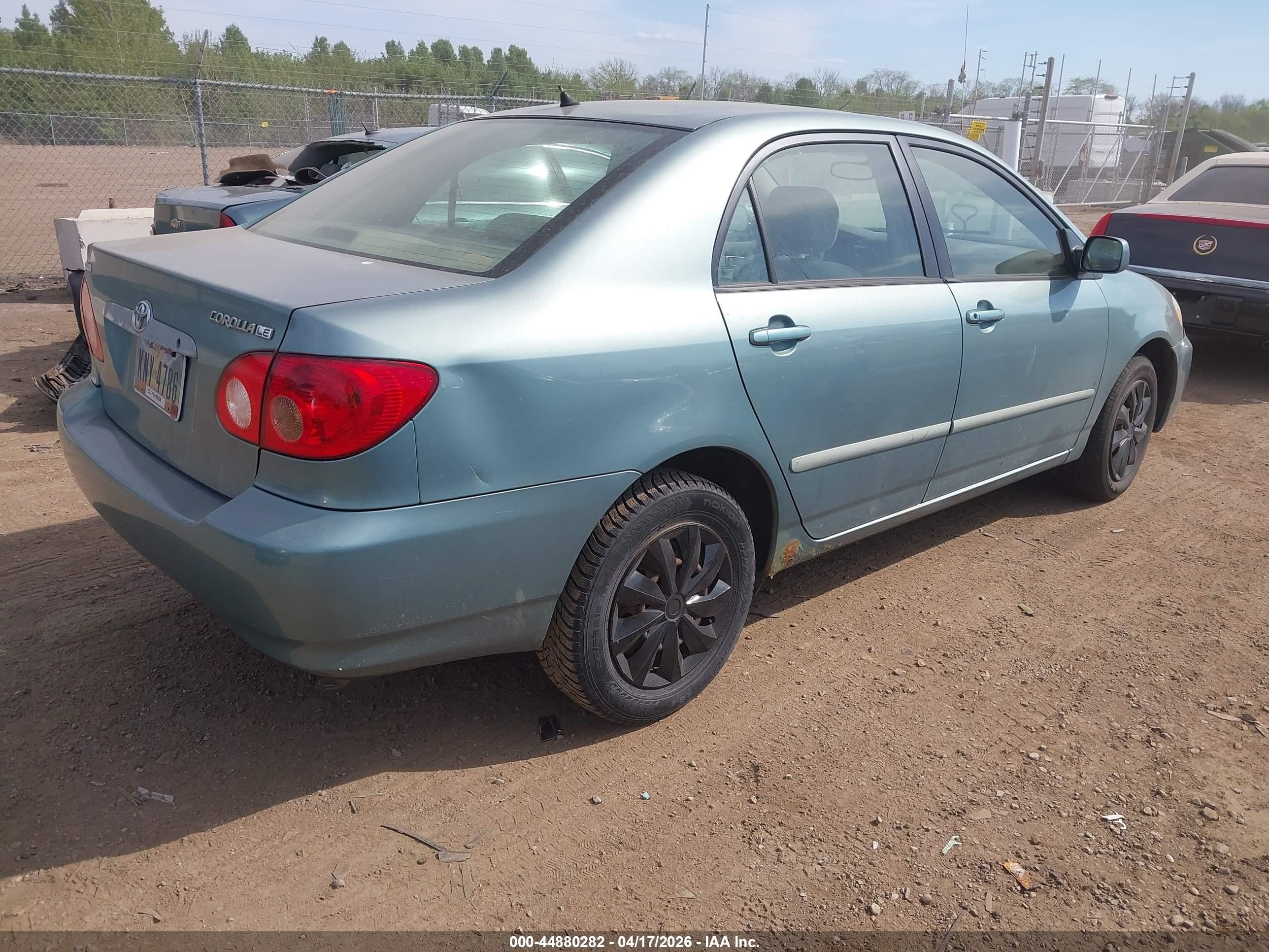 2006 Toyota Corolla Le Green vin: 2T1BR32E06C681946