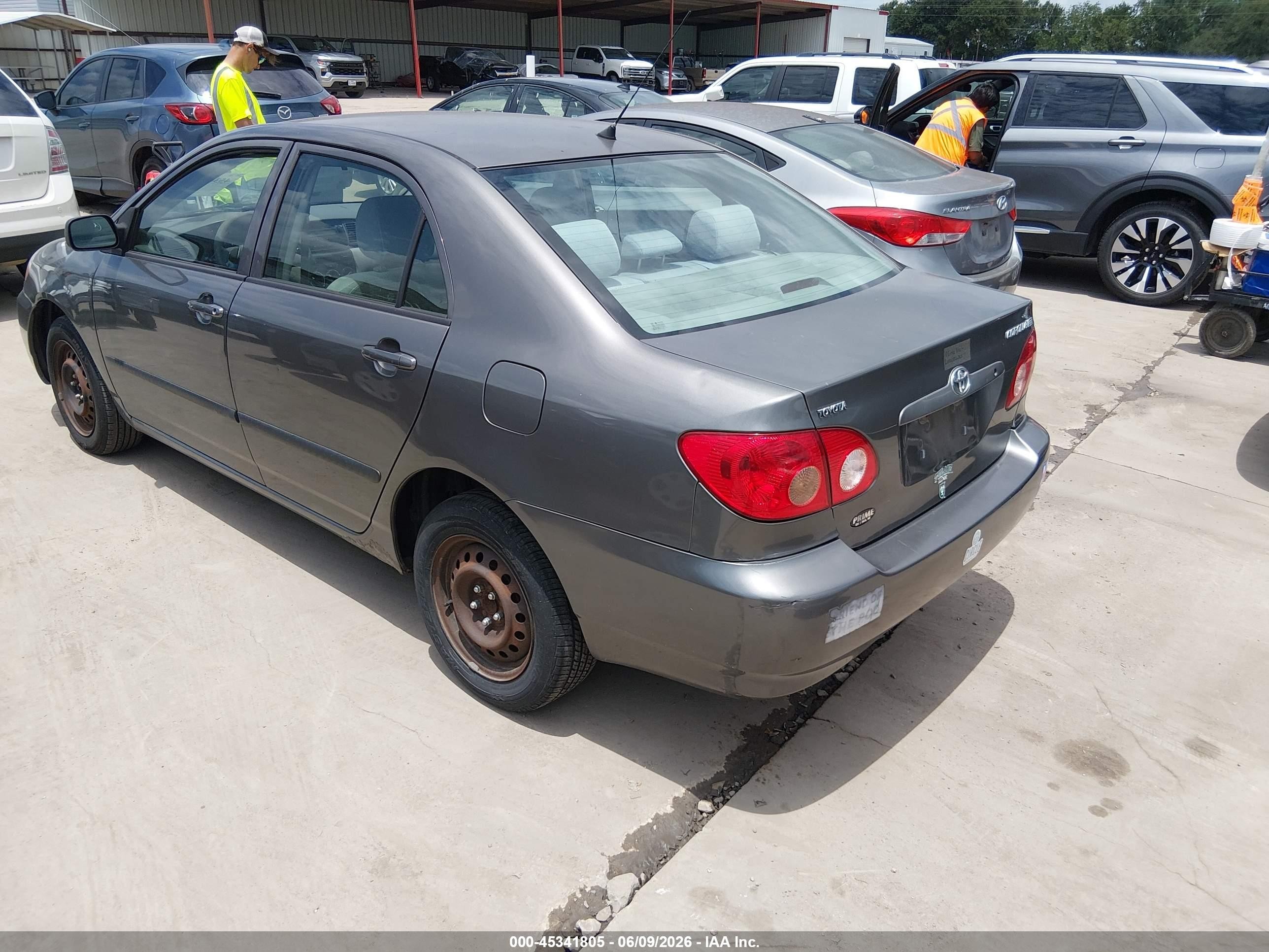 2006 Toyota Corolla Ce Gray vin: 2T1BR32E06C685799